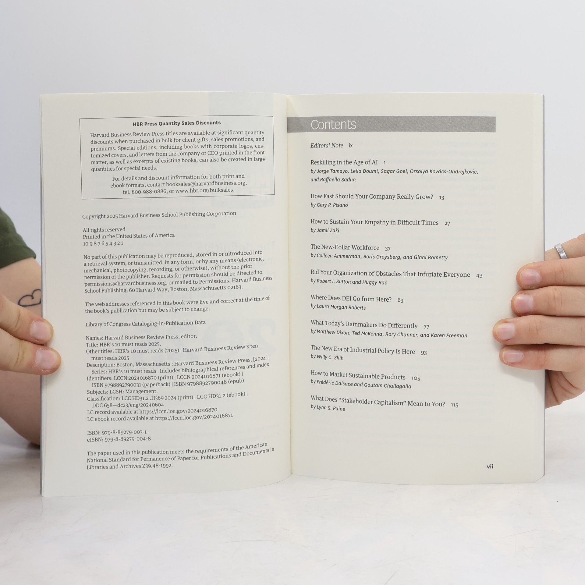 Rainer Strack HBR's 10 Must Reads 2025