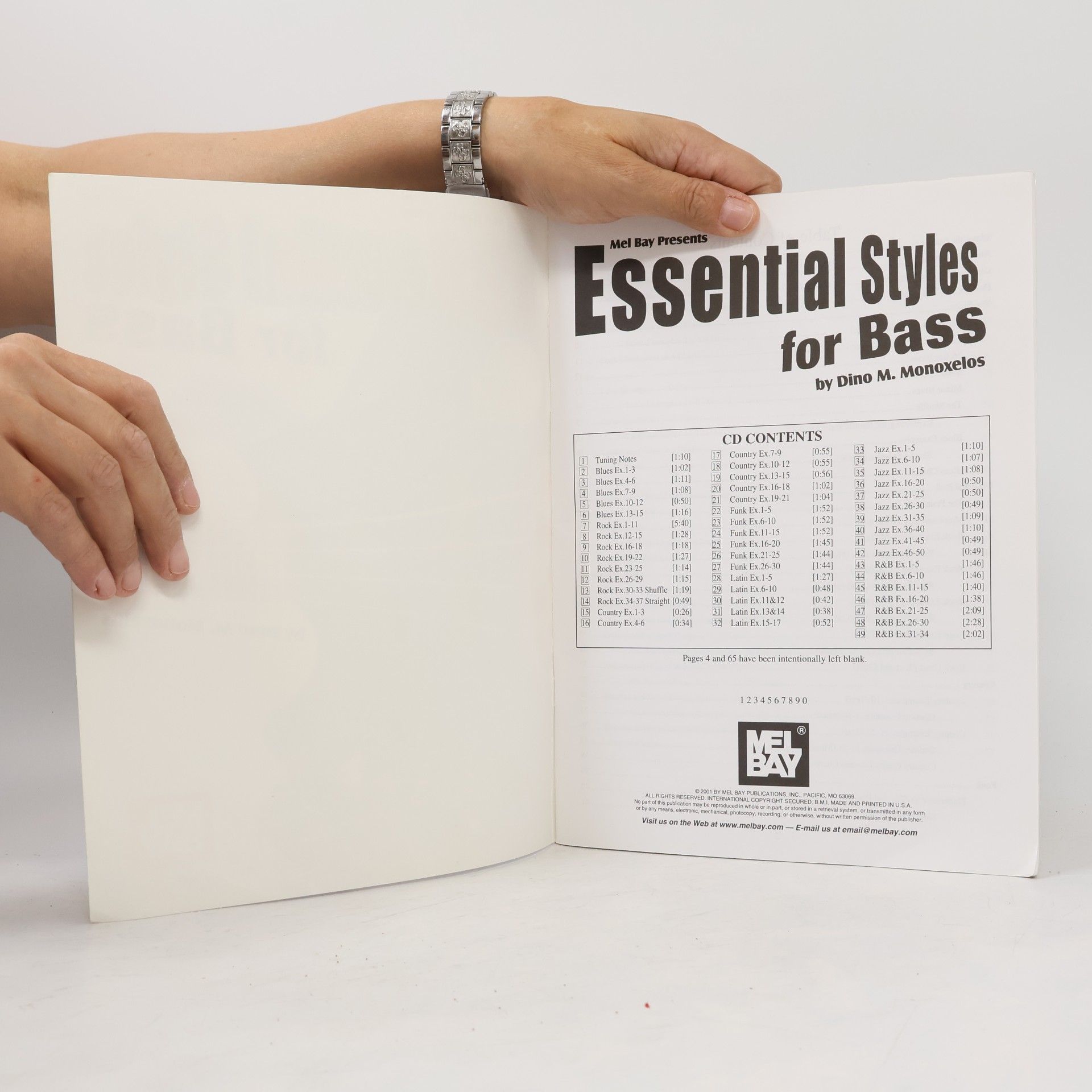 Dino M. Monoxelos Mel Bay Essential Styles for Bass