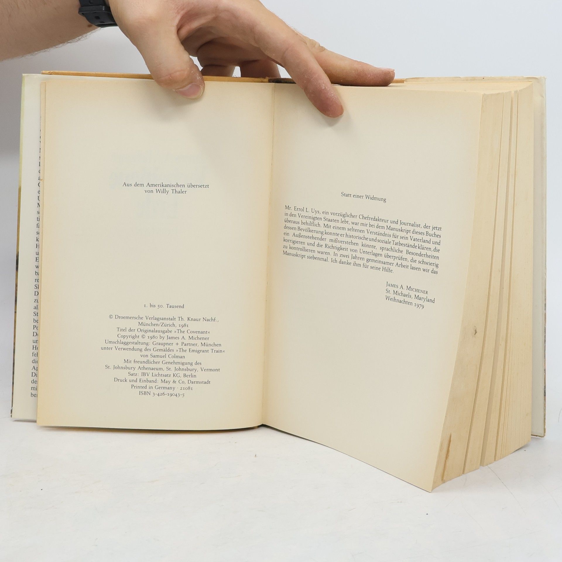 James A. Michener Verheißene Erde