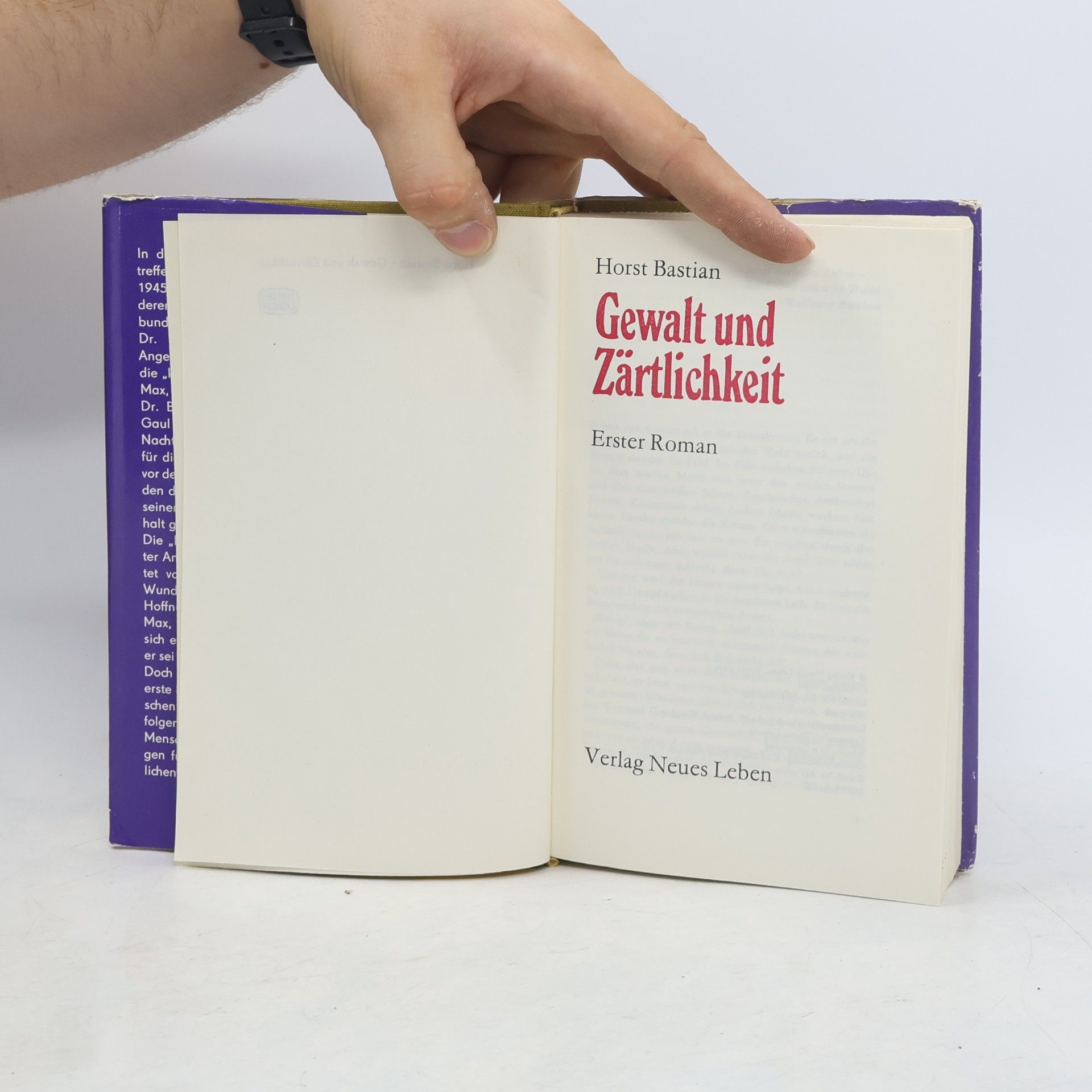 Horst Bastian Gewalt und Zärtlichkeit