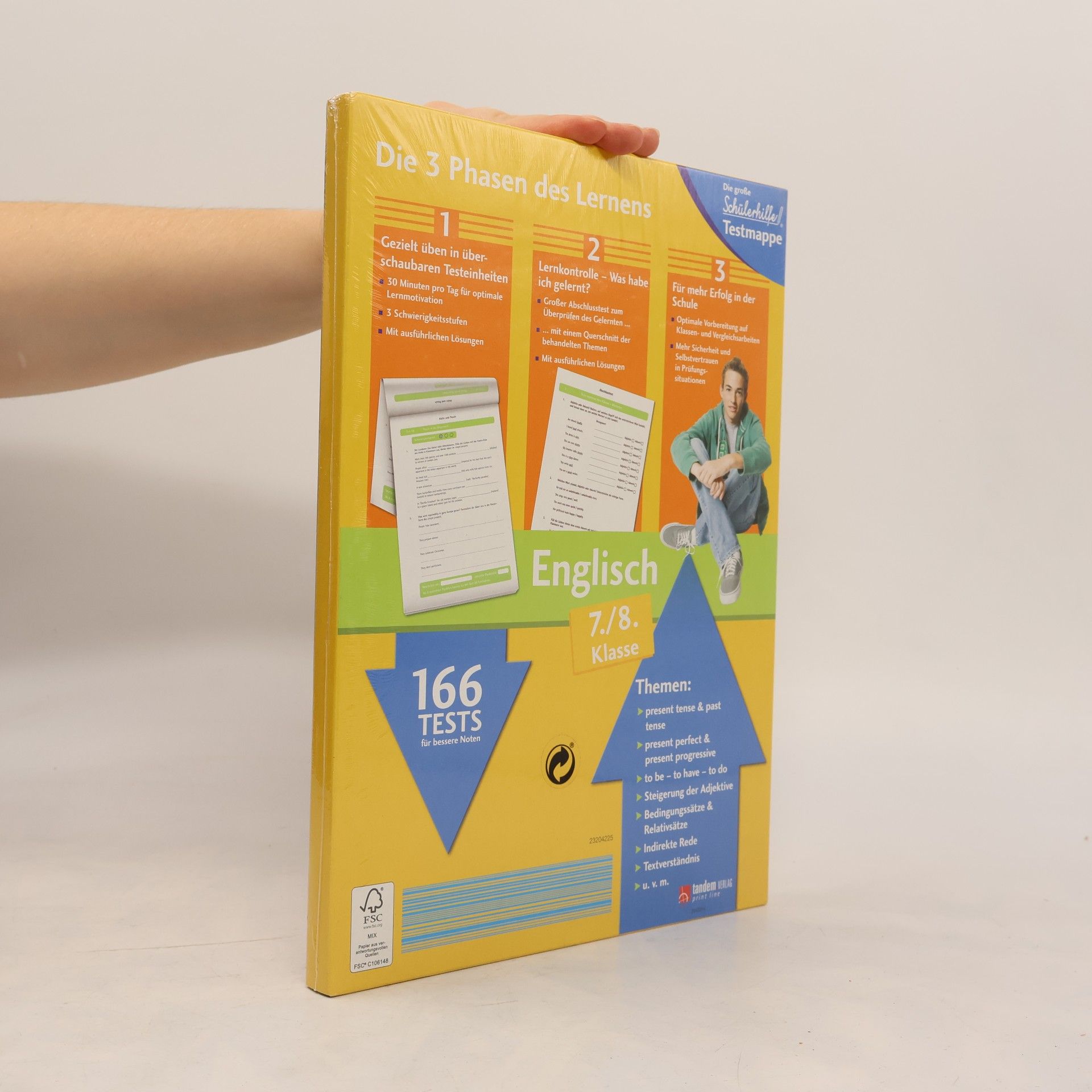 Kolektiv autorů Die große Schülerhilfe-Testmappe. Englisch. Grammatik. 7./8. Klasse
