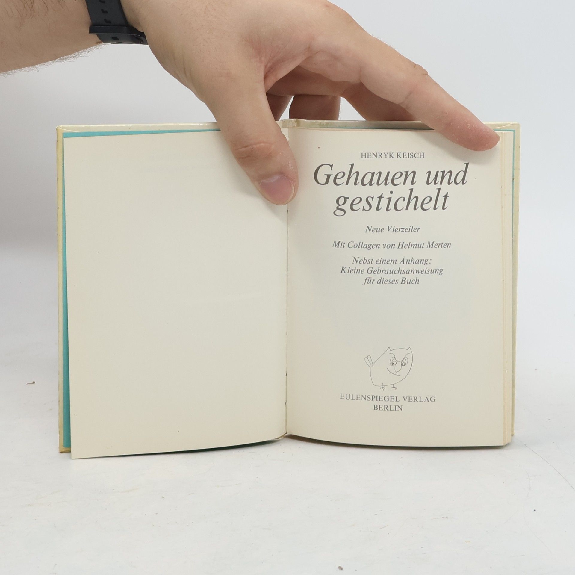 Henryk Keisch Gehauen und gestichelt