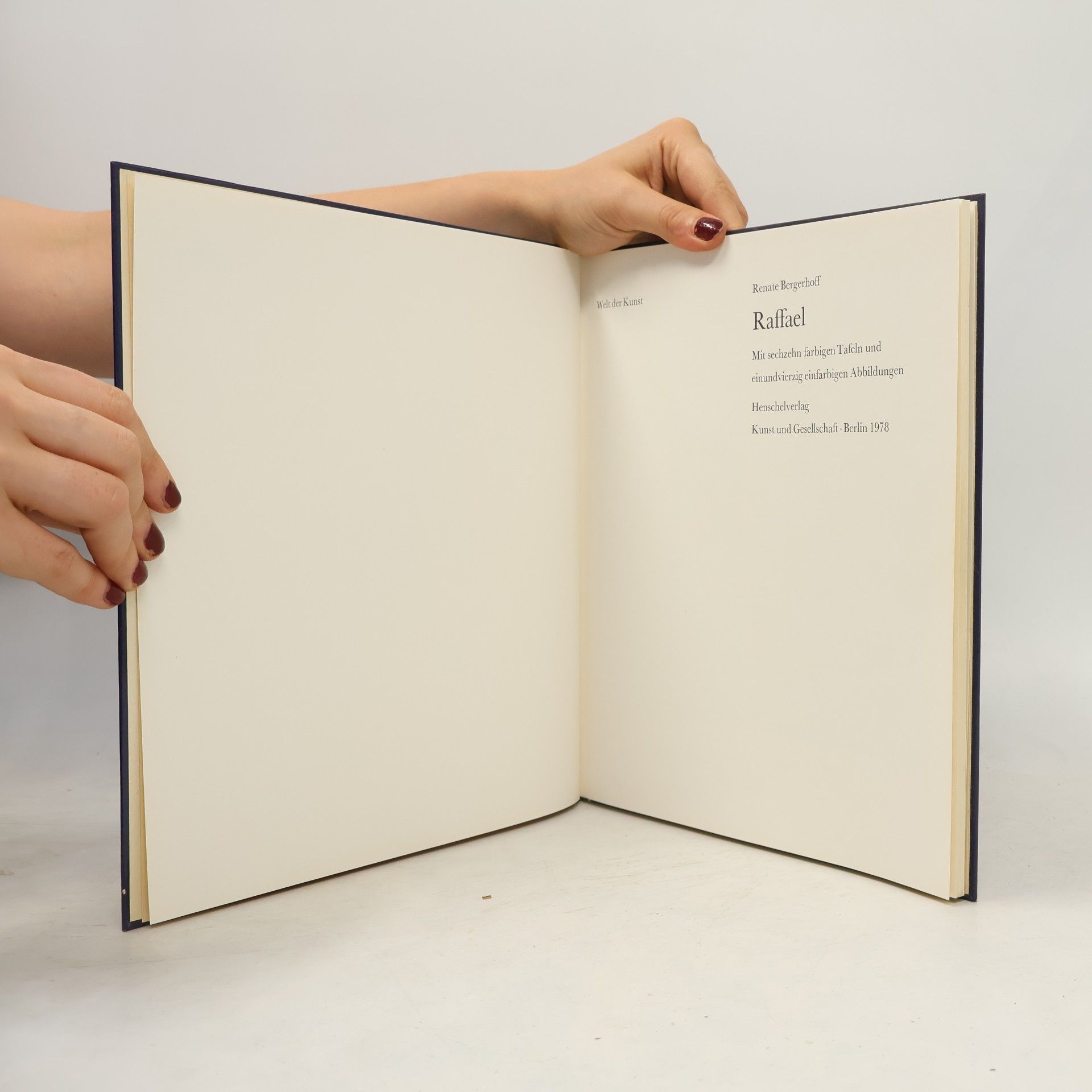 Renate Bergerhoff Welt der Kunst. Raffael