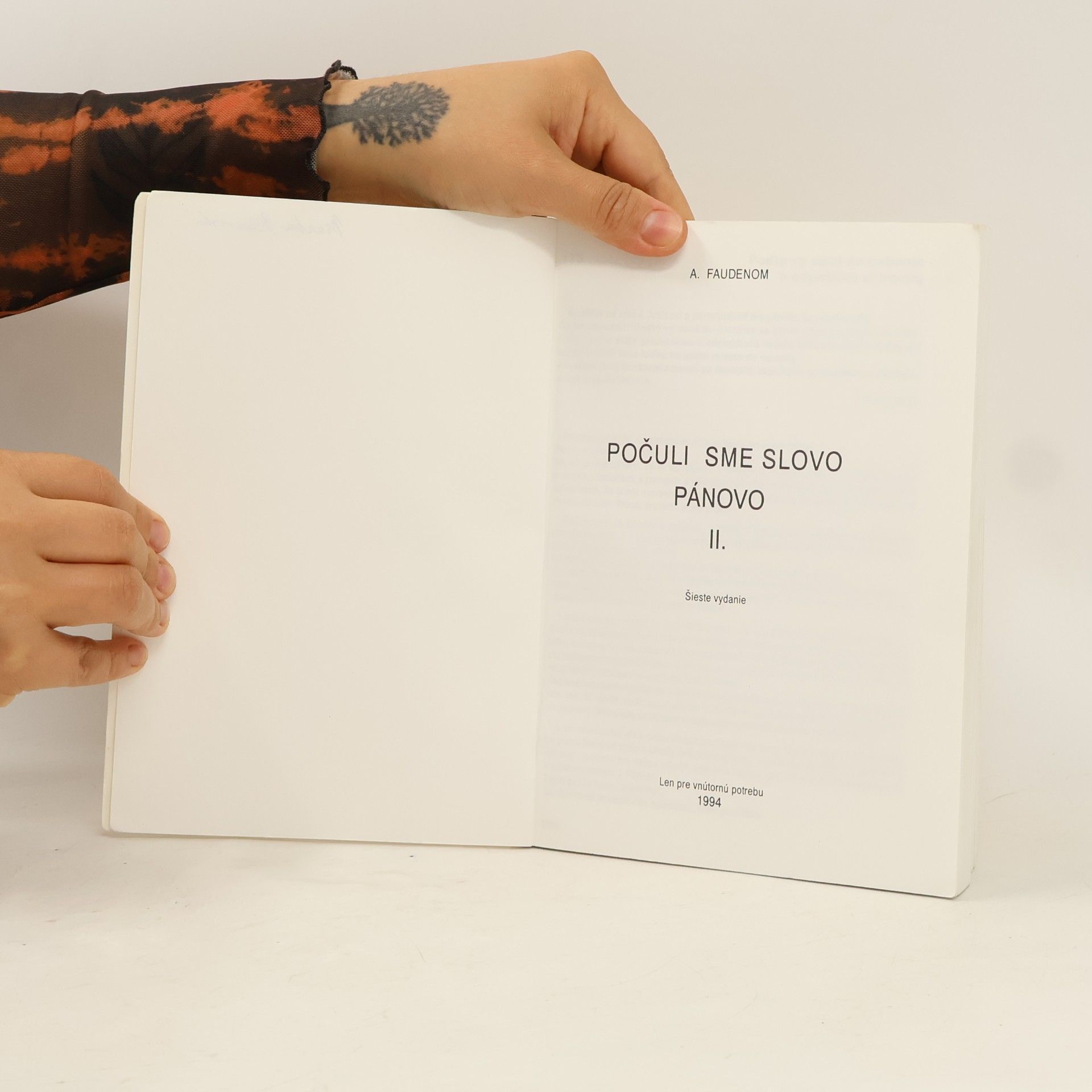 A. Faudenom Počuli sme slovo Pánovo II.