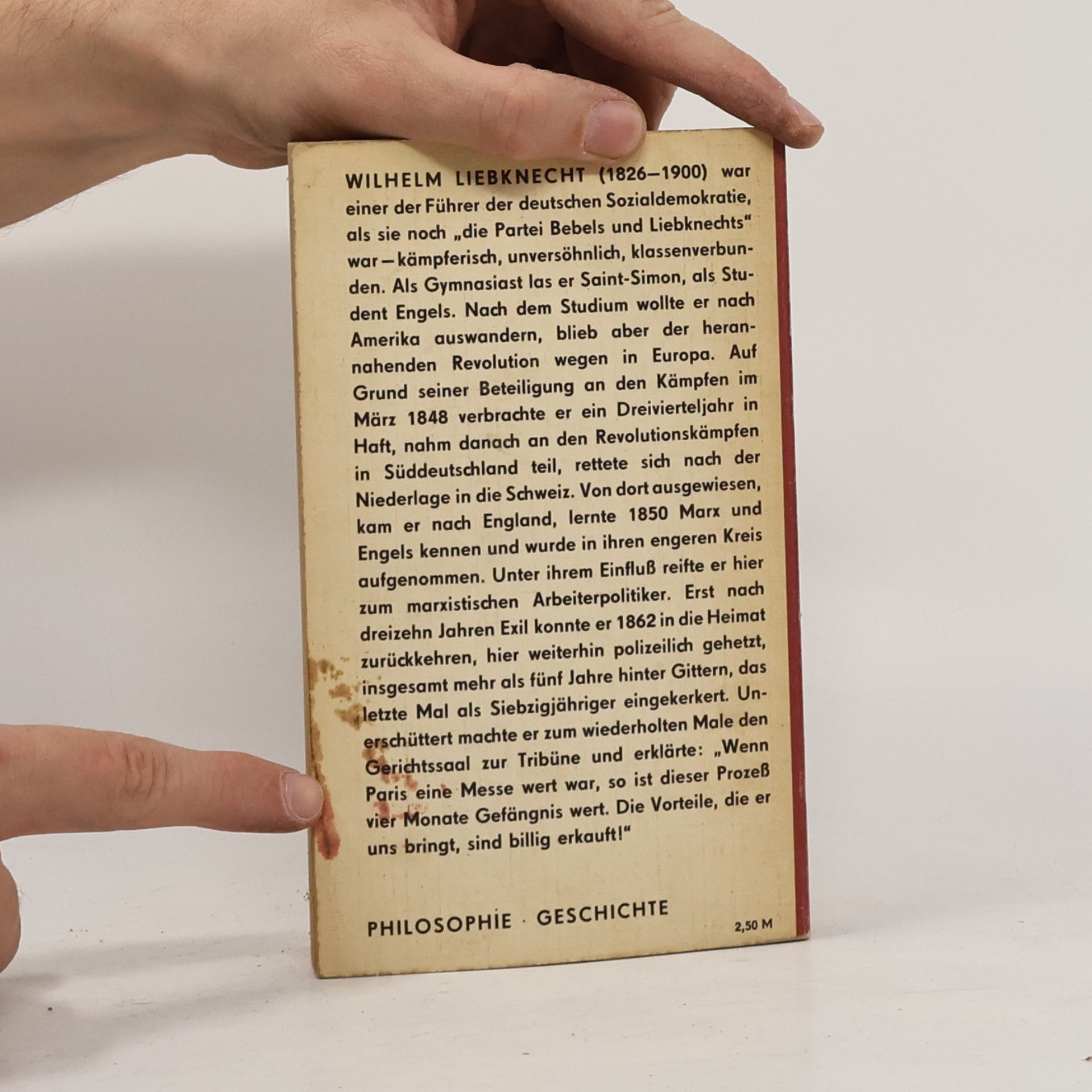 Wilhelm Liebknecht Kleine politische Schriften