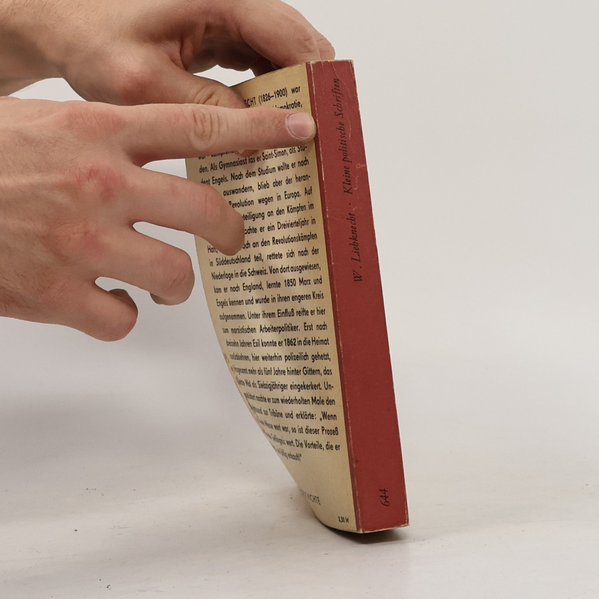 Wilhelm Liebknecht Kleine politische Schriften