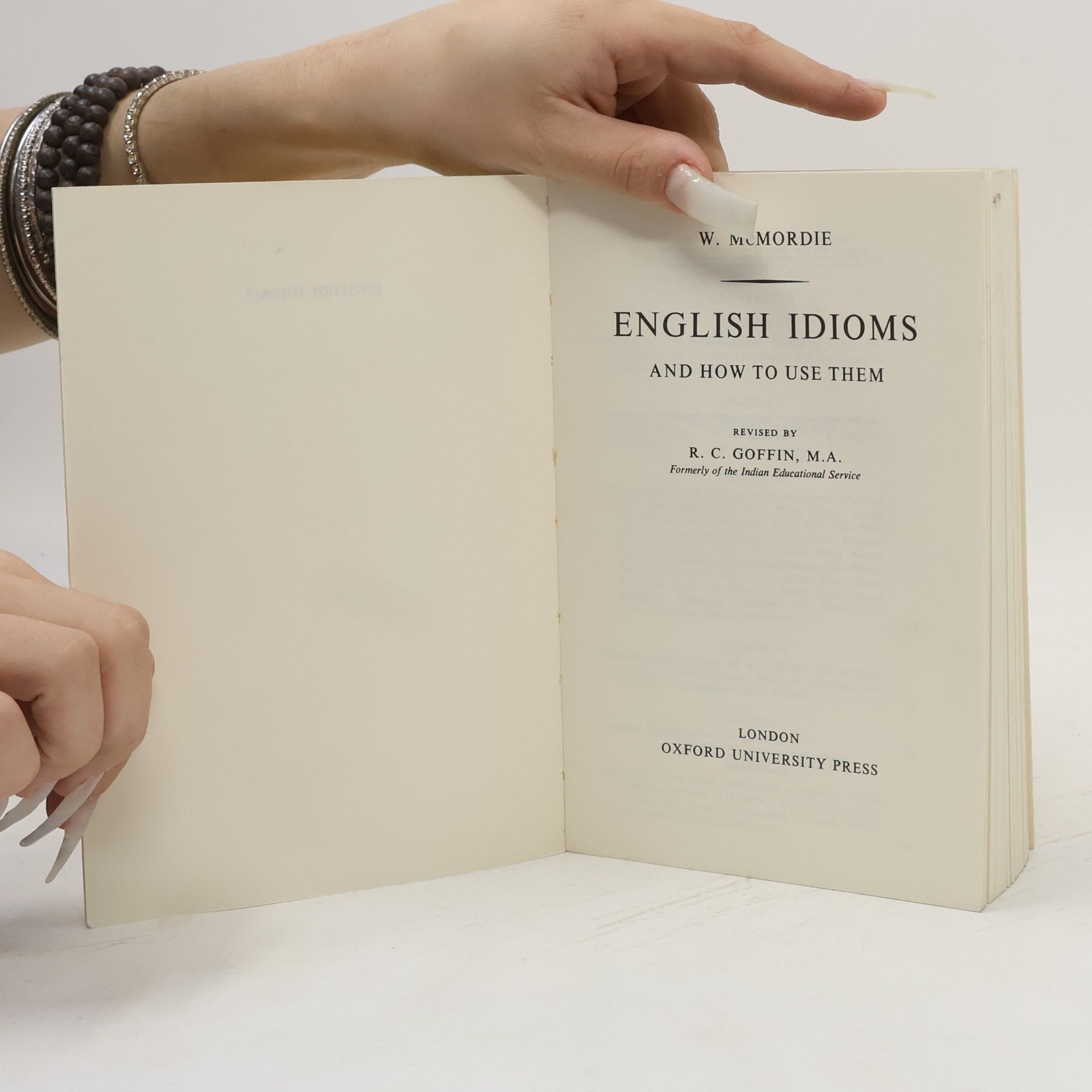 R. C. Goffin English Idioms and How to Use Them