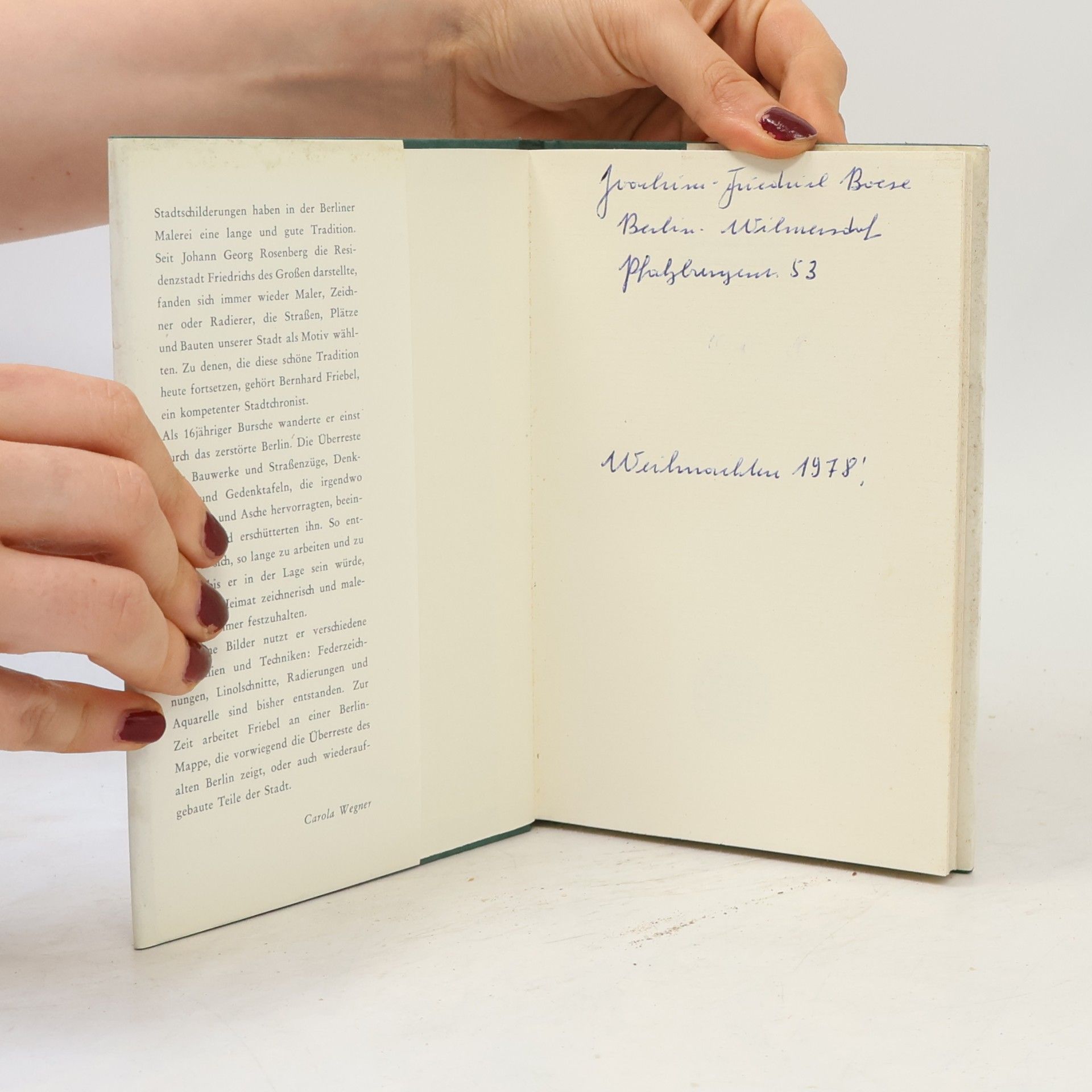 Bernhard Friebel Unterwegs in Berlin
