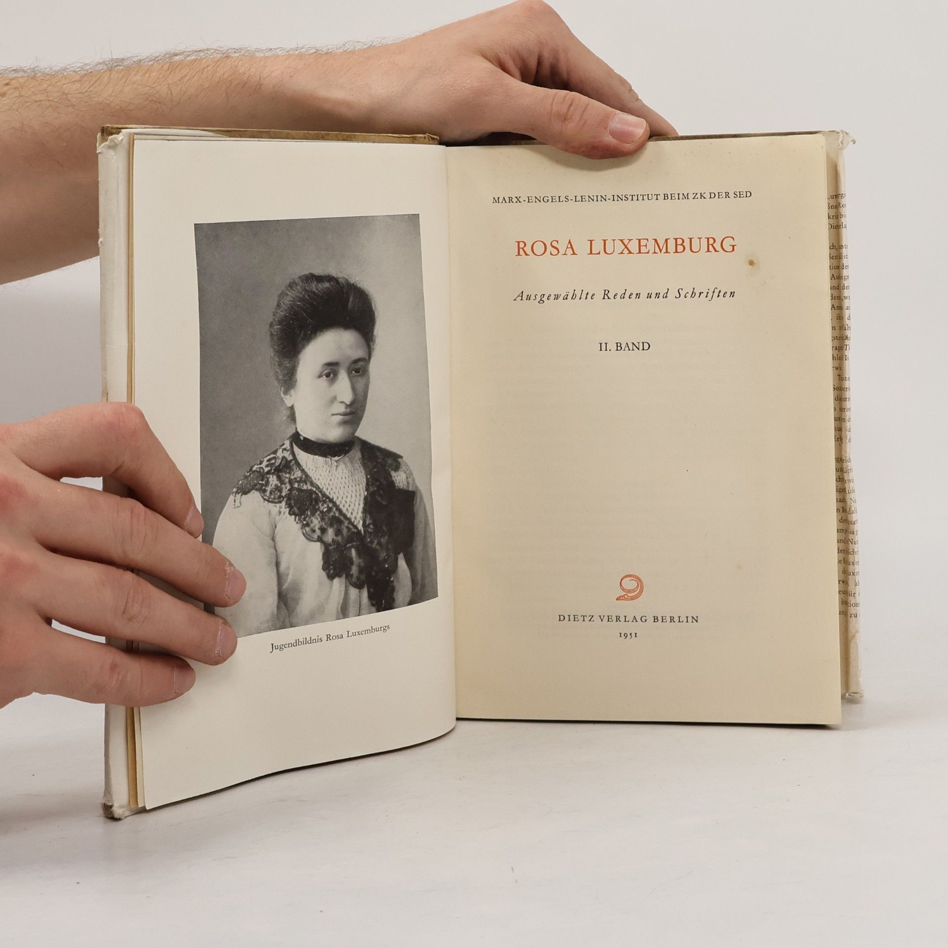 Rosa Luxemburg Ausgewählte Reden und Schriften II.