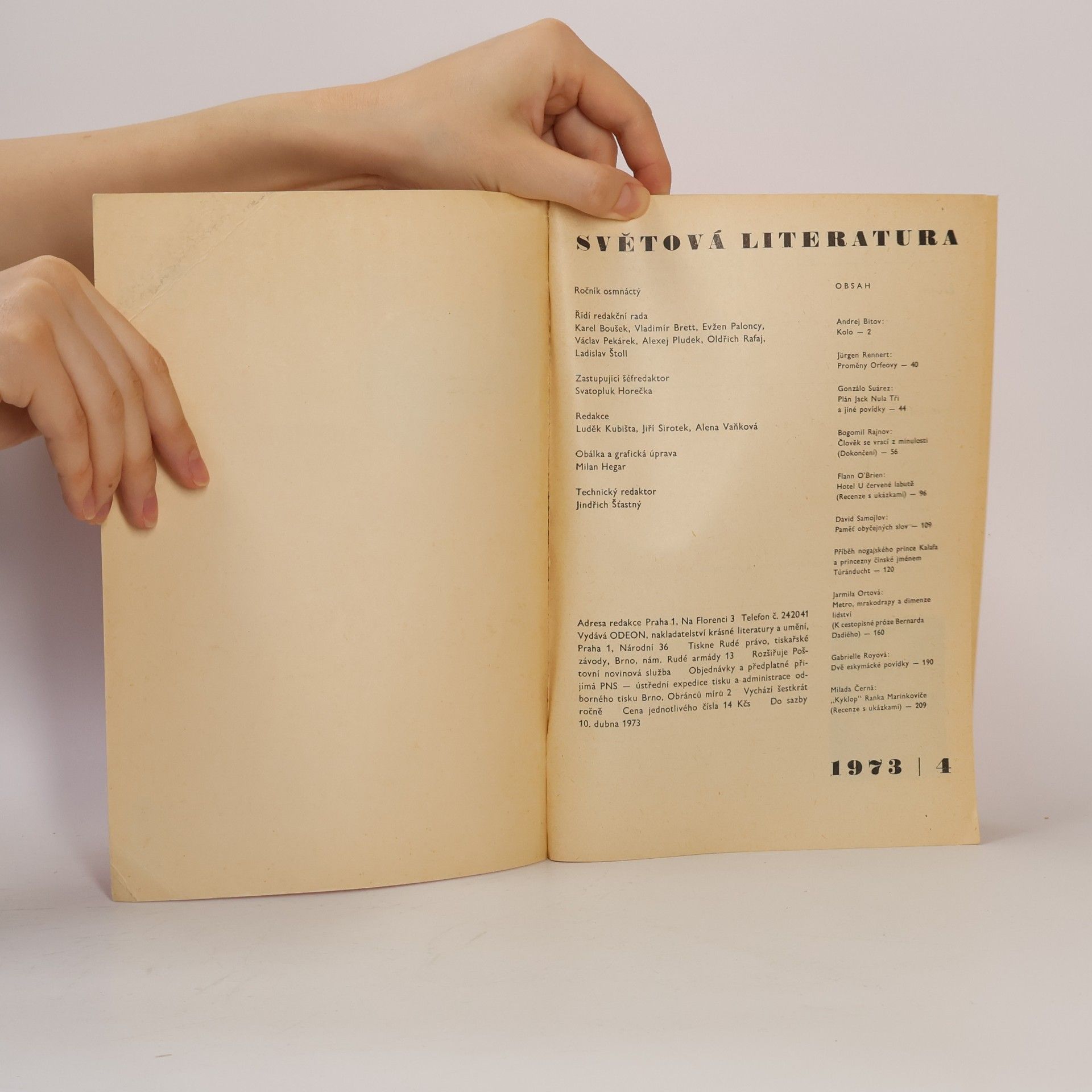 Autores varios Světová literatura 4/1973