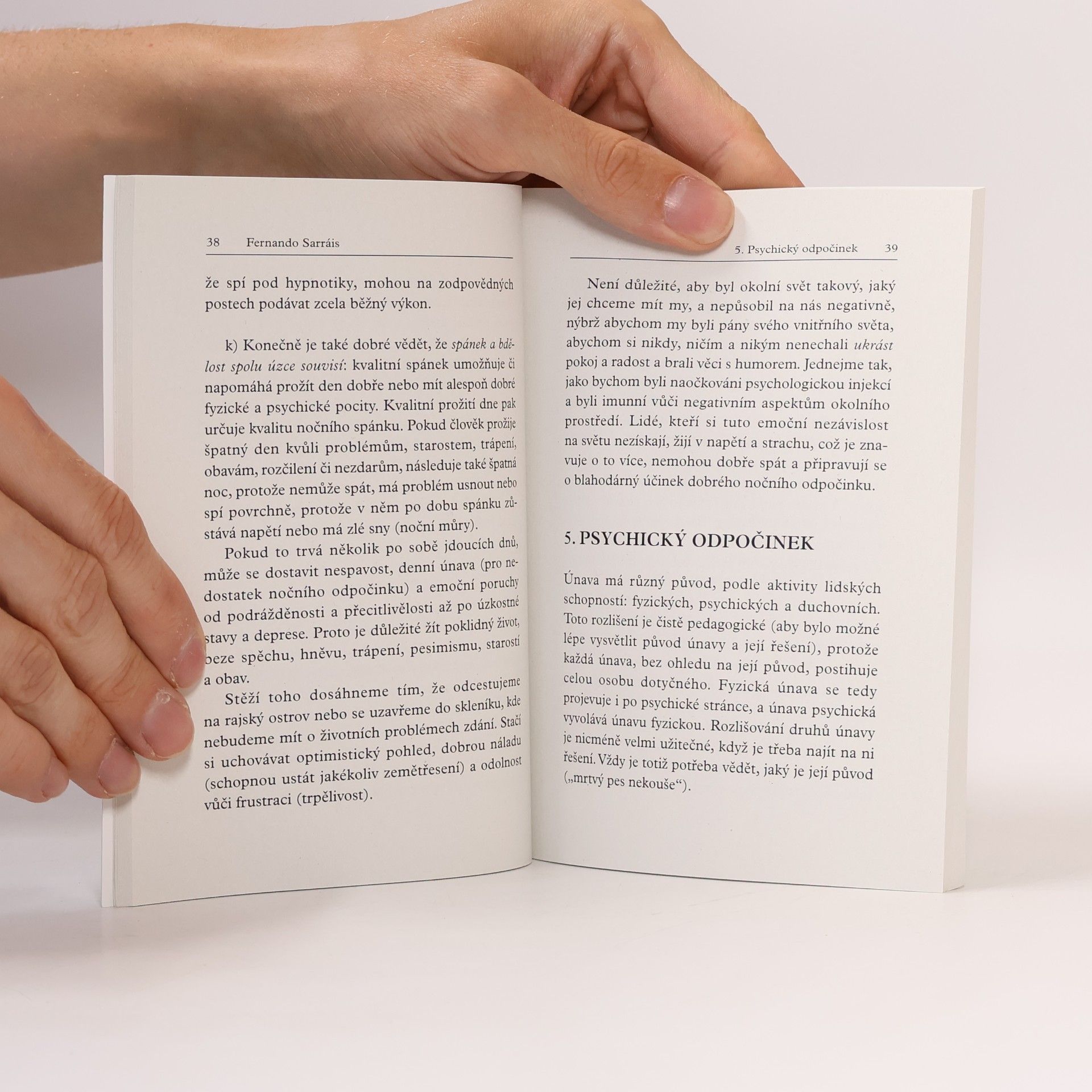 Fernando Sarráis Oteo Naučit se odpočívat
