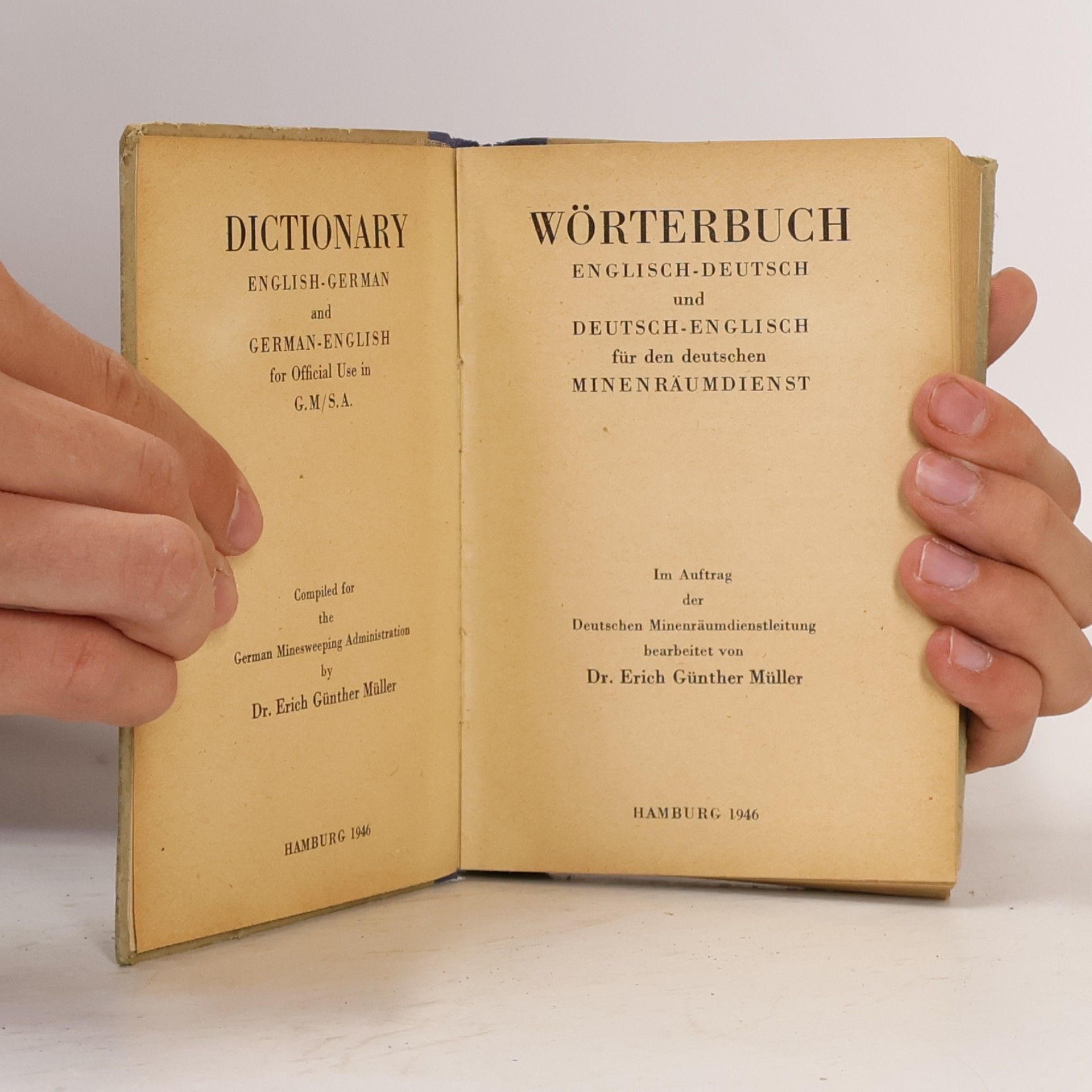 Erich Günther Müller Dictionary English-German. German-English