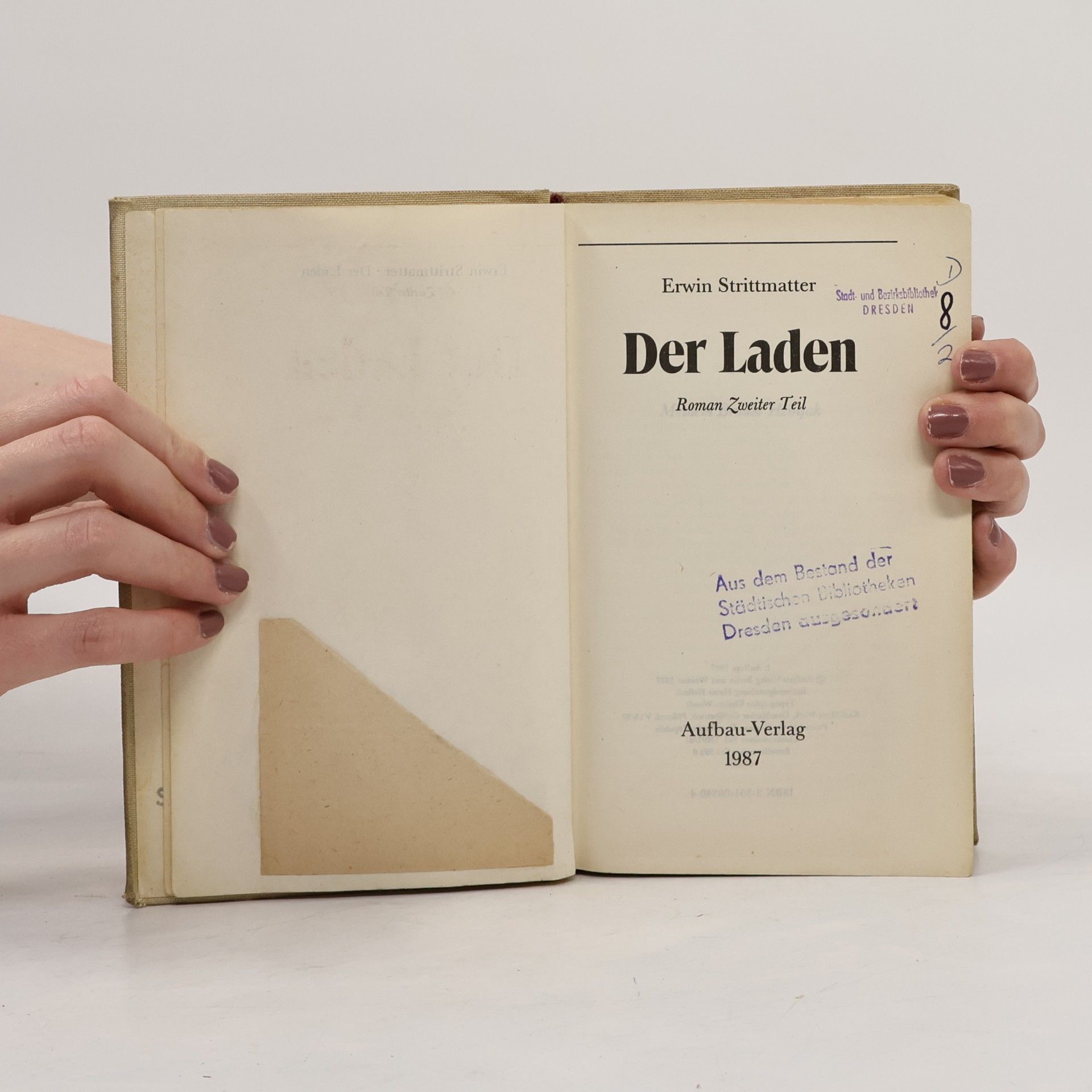 Erwin Strittmatter Der Laden. Zweiter Teil