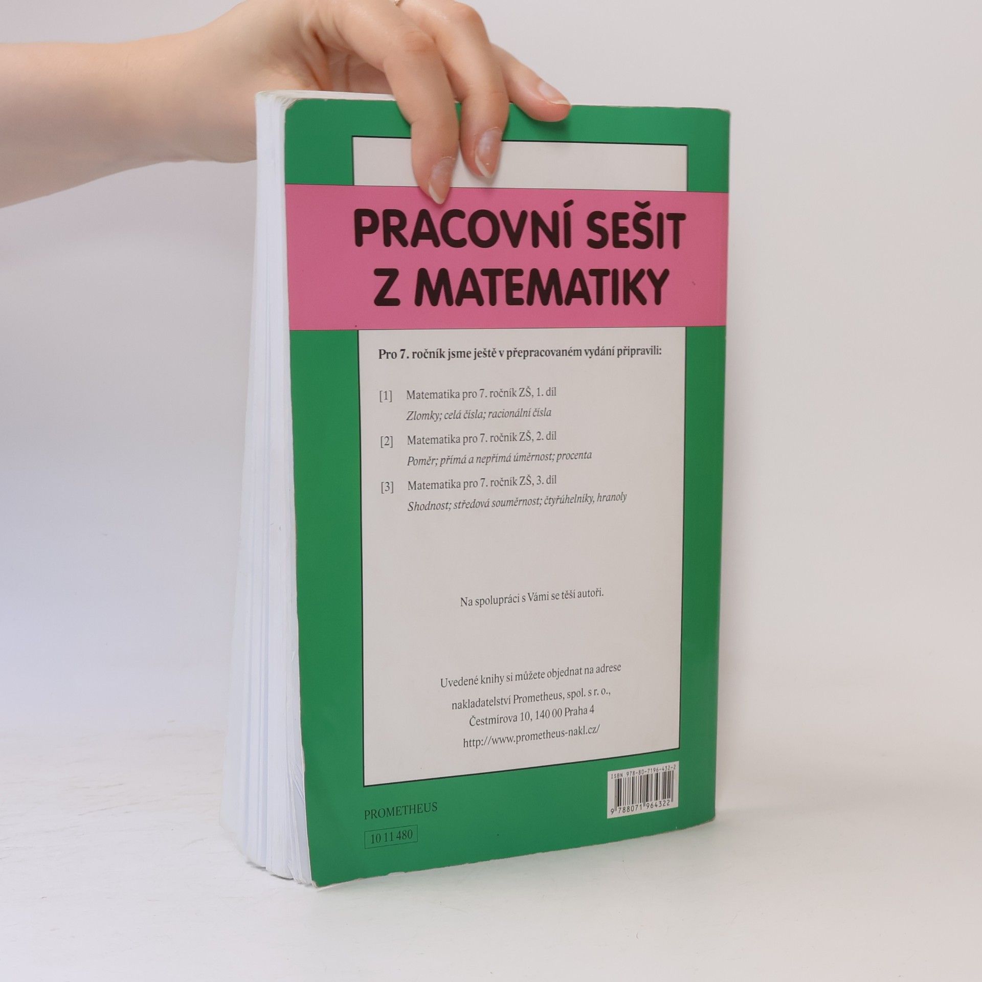Oldřich Odvárko Pracovní sešit z matematiky: soubor úloh pro 7. ročník základní školy