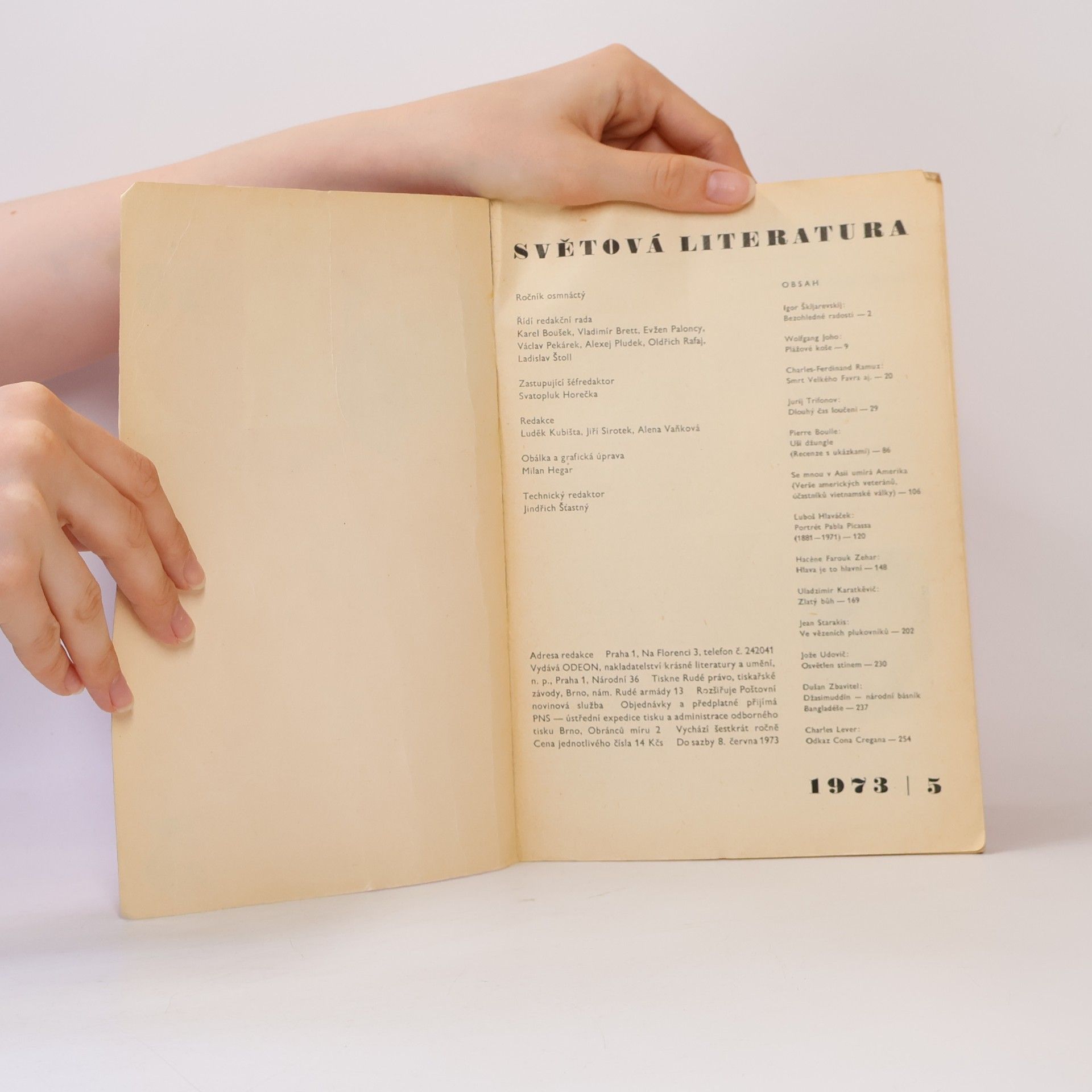 Autores varios Světová literatura 5/1973