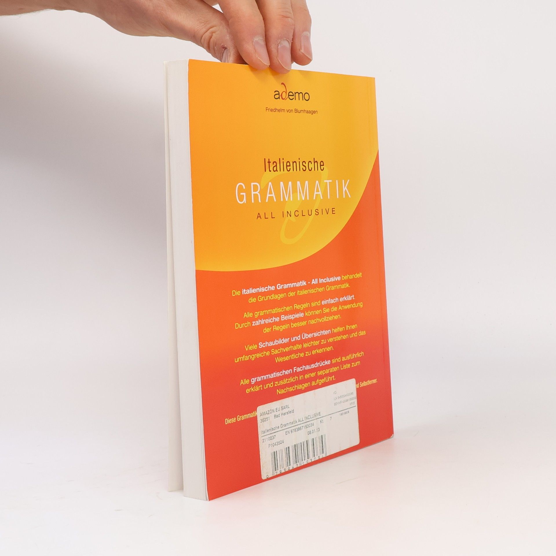 Friedhelm von Blumhaagen Italienische Grammatik all-inclusive