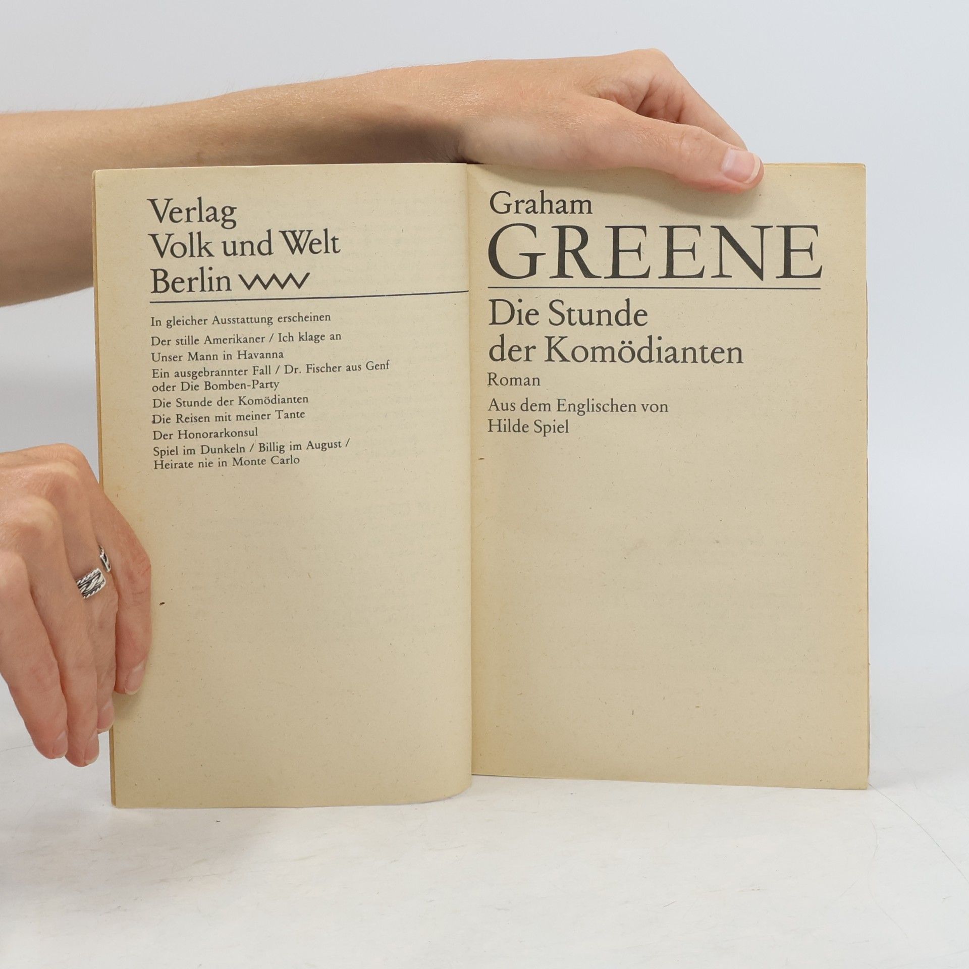Graham Greene Die Stunde der Komödianten
