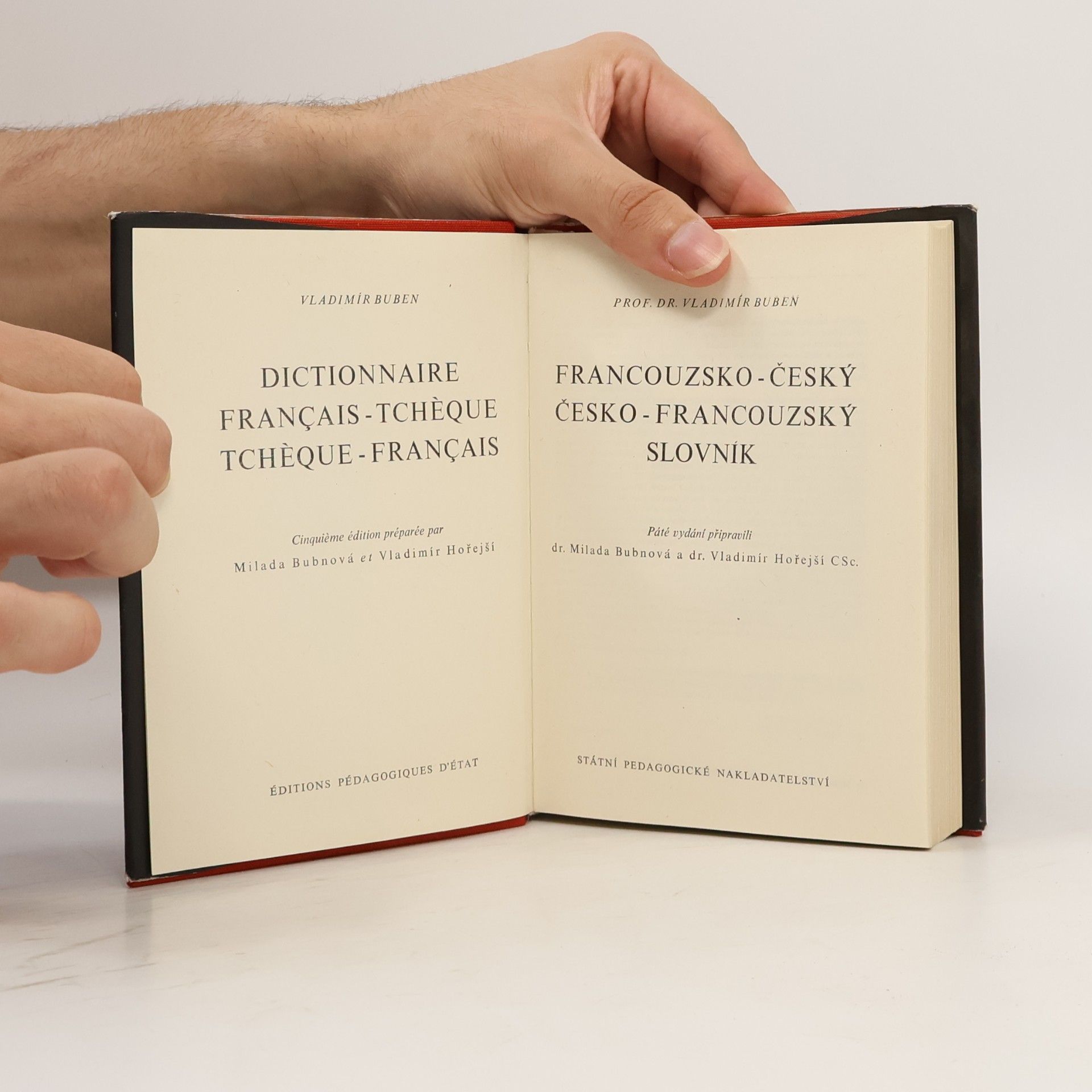 Milada Bubnová Francouzsko-český, česko-francouzský slovník. Část francouzsko-česká