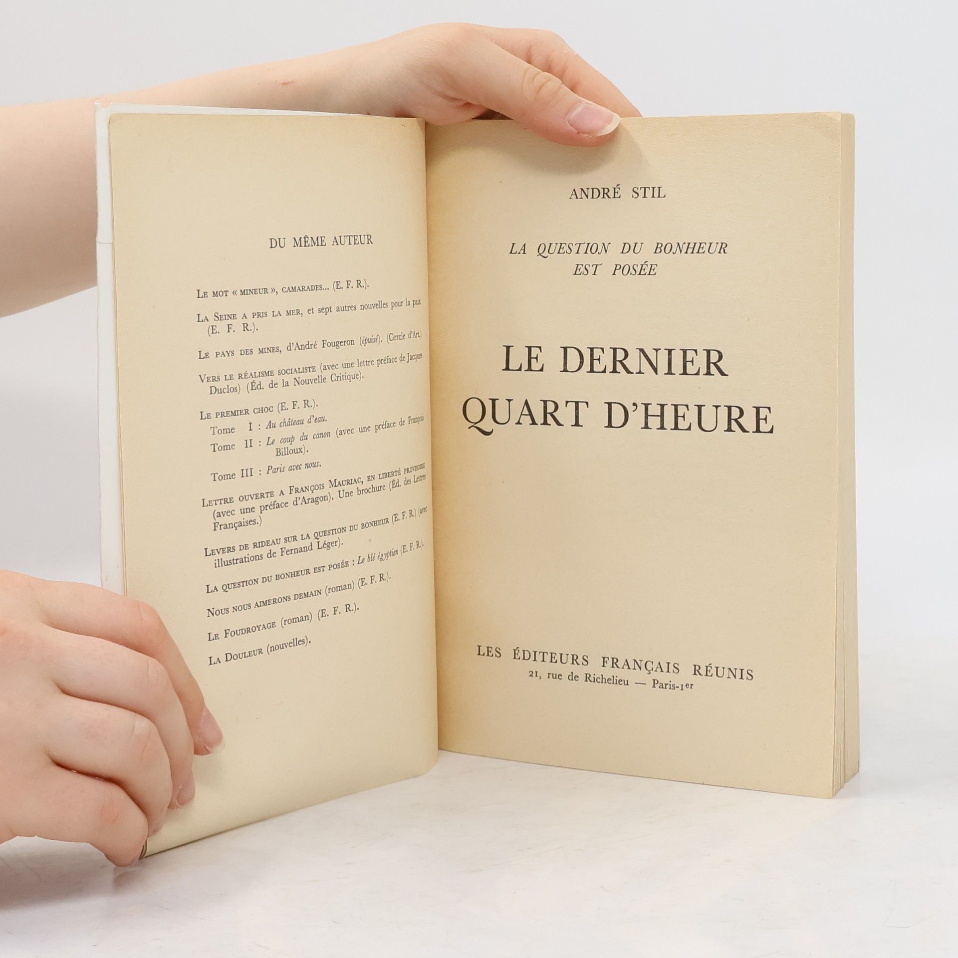 Stil André Le dernier quart d'heure