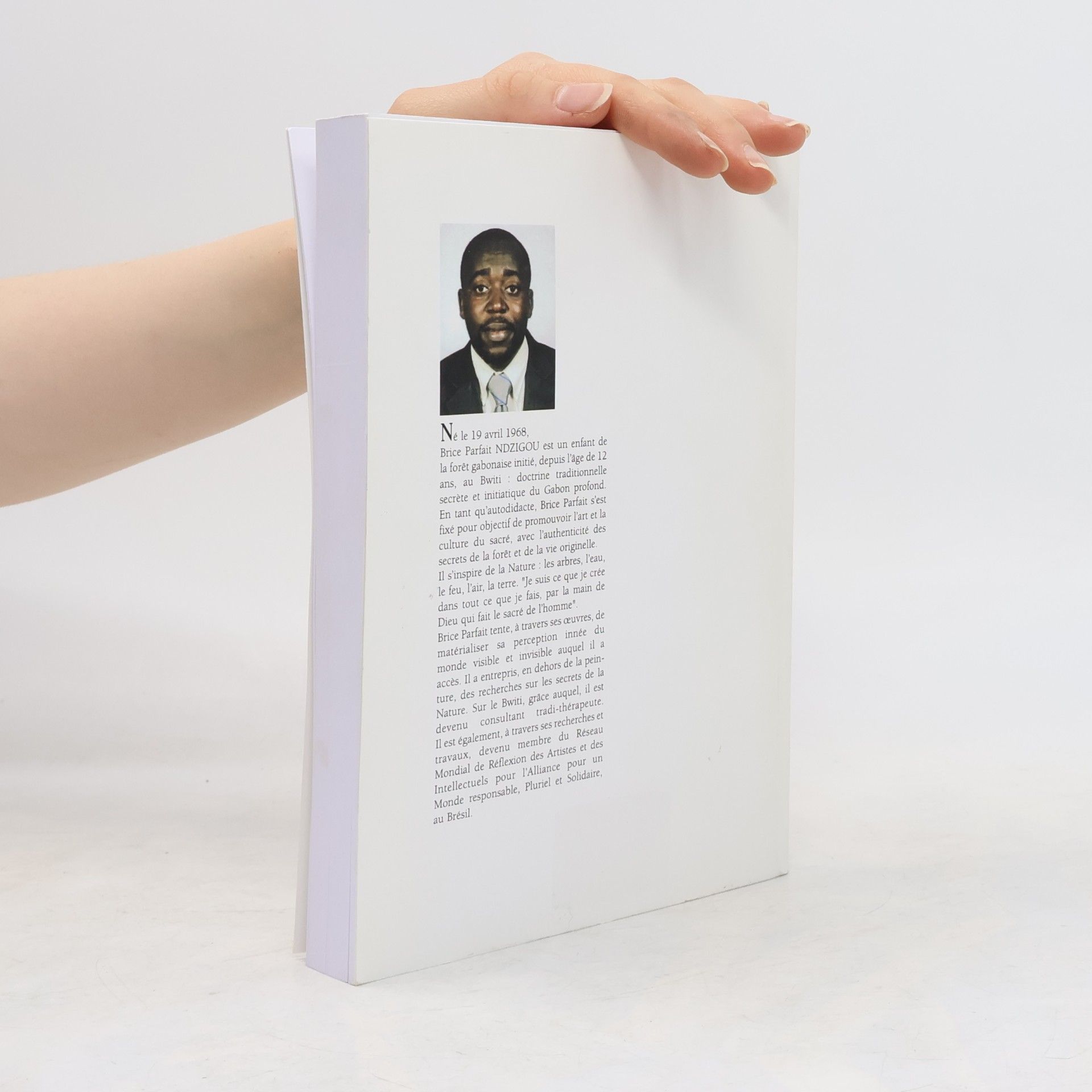 Brice Parfait Ndzigou La lumière sacrée des noirs