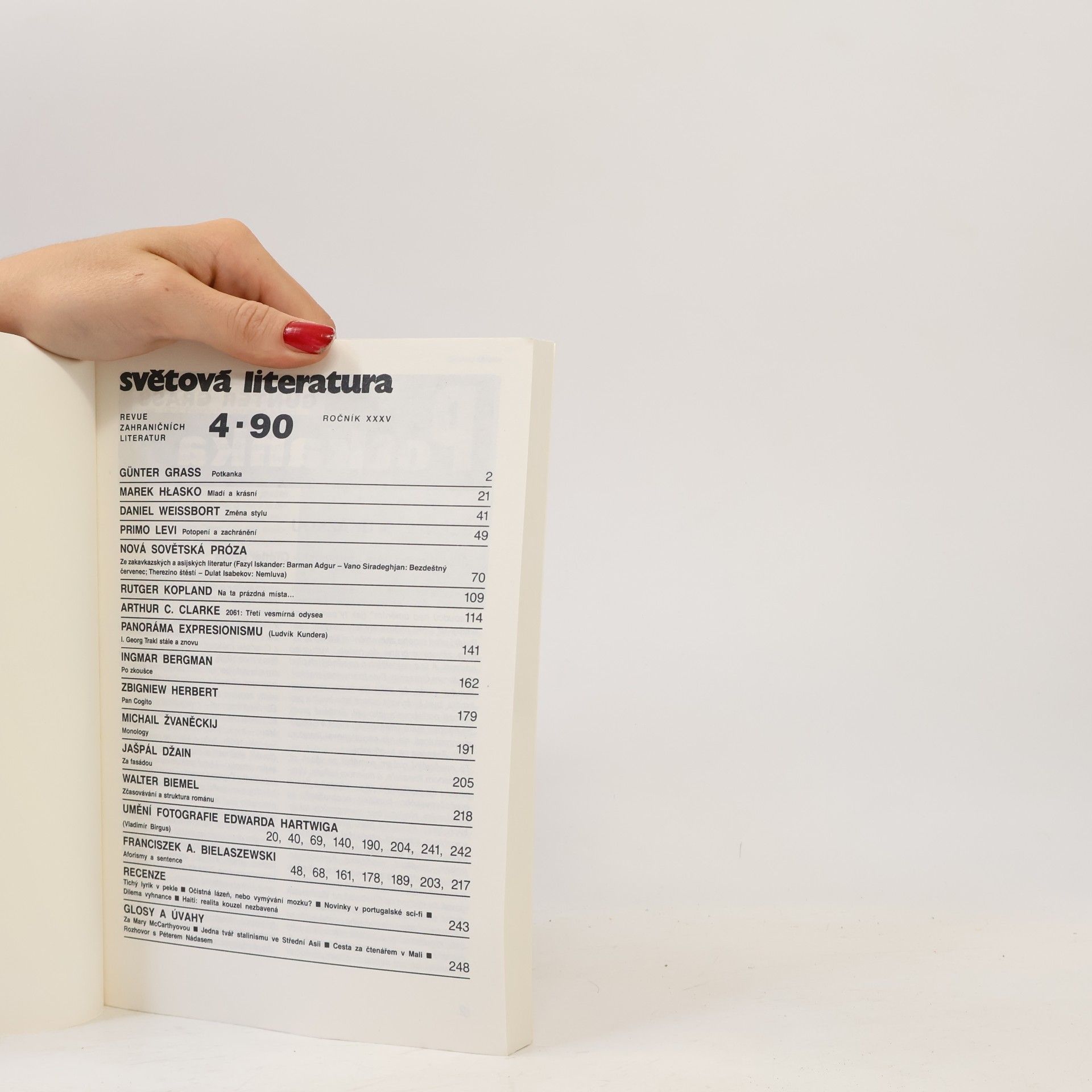 Autores varios Světová literatura 4/90