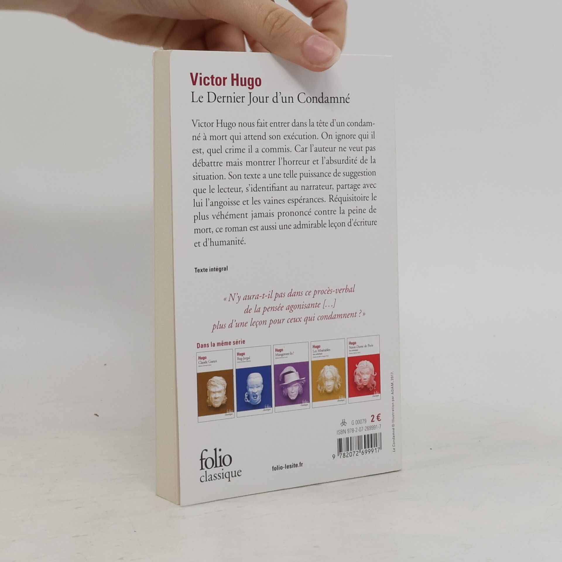 Victor Hugo Le Dernier Jour d'un Condamné - Édition de Roger Borderie