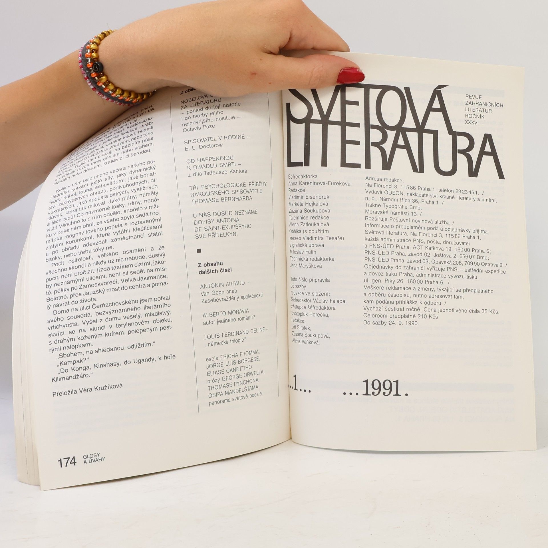 Various authors Světová literatura 1/91
