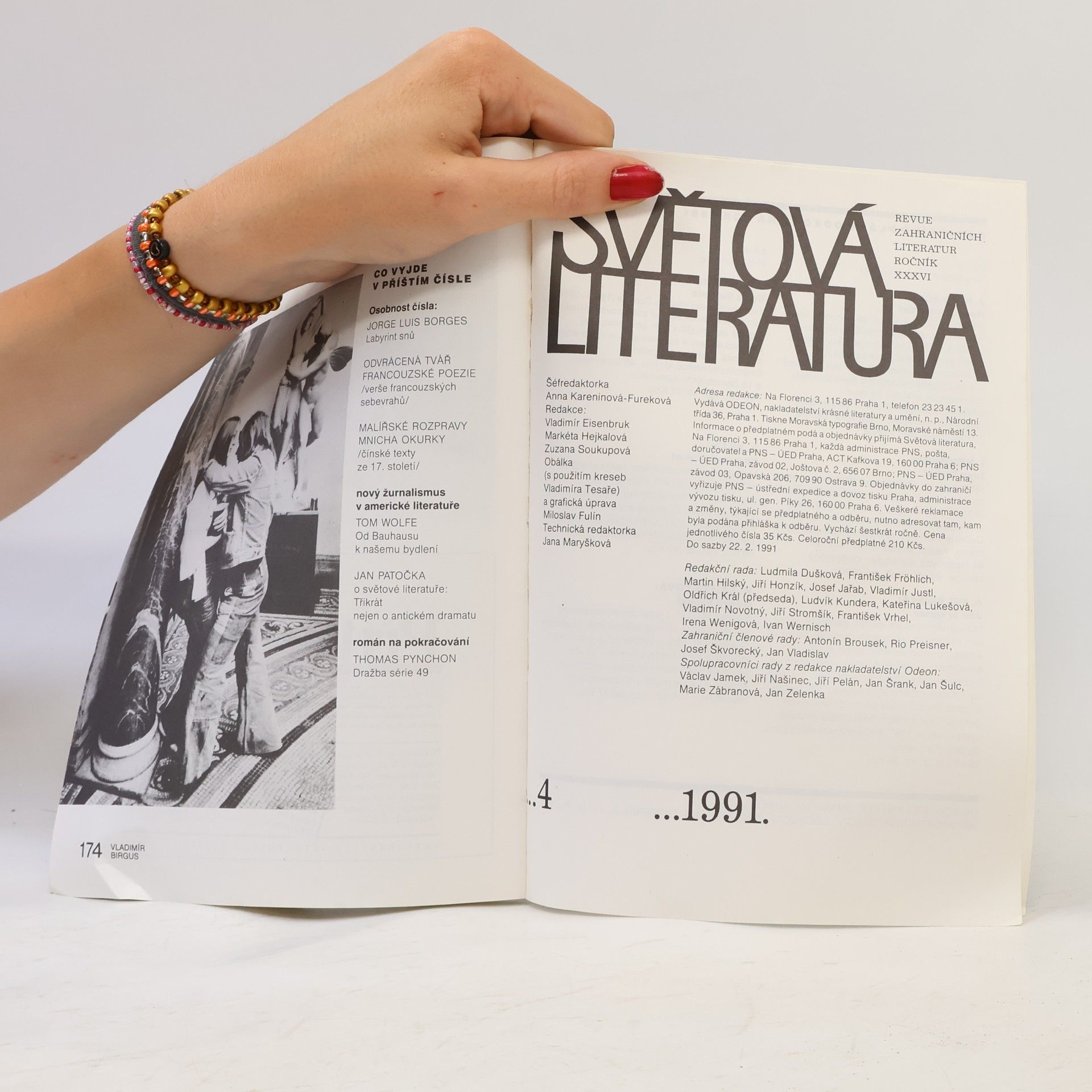 Various authors Světová literatura 4/91