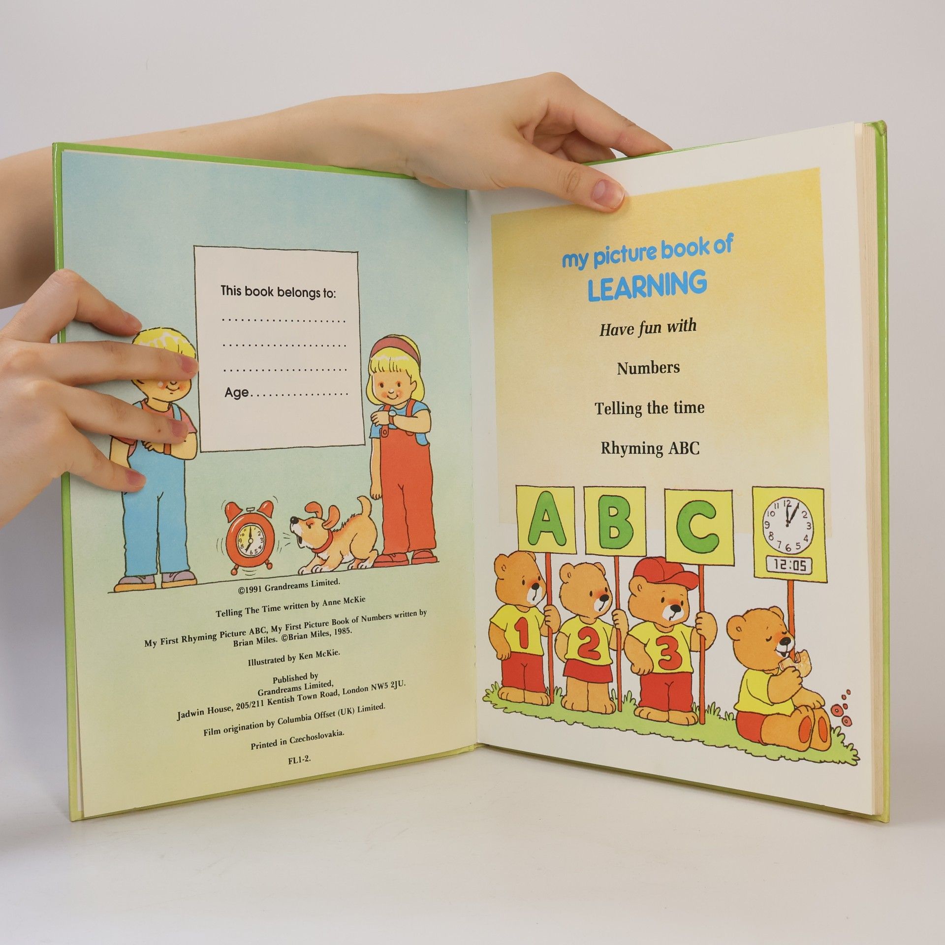 Ann McKie My Picture Book Of Learning. Telling The Time, Numbers And ABC