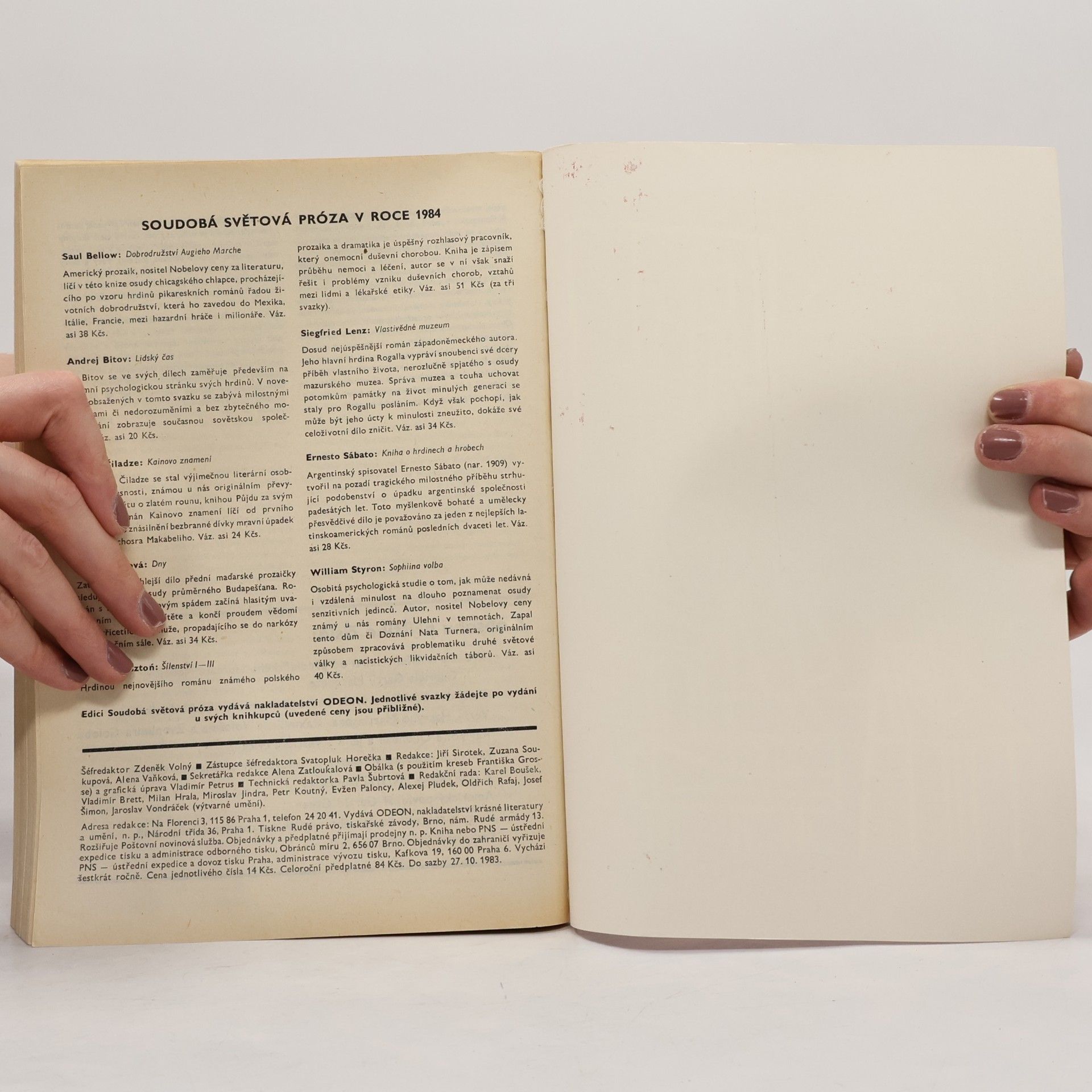 Autores varios Světová literatura 2/1984