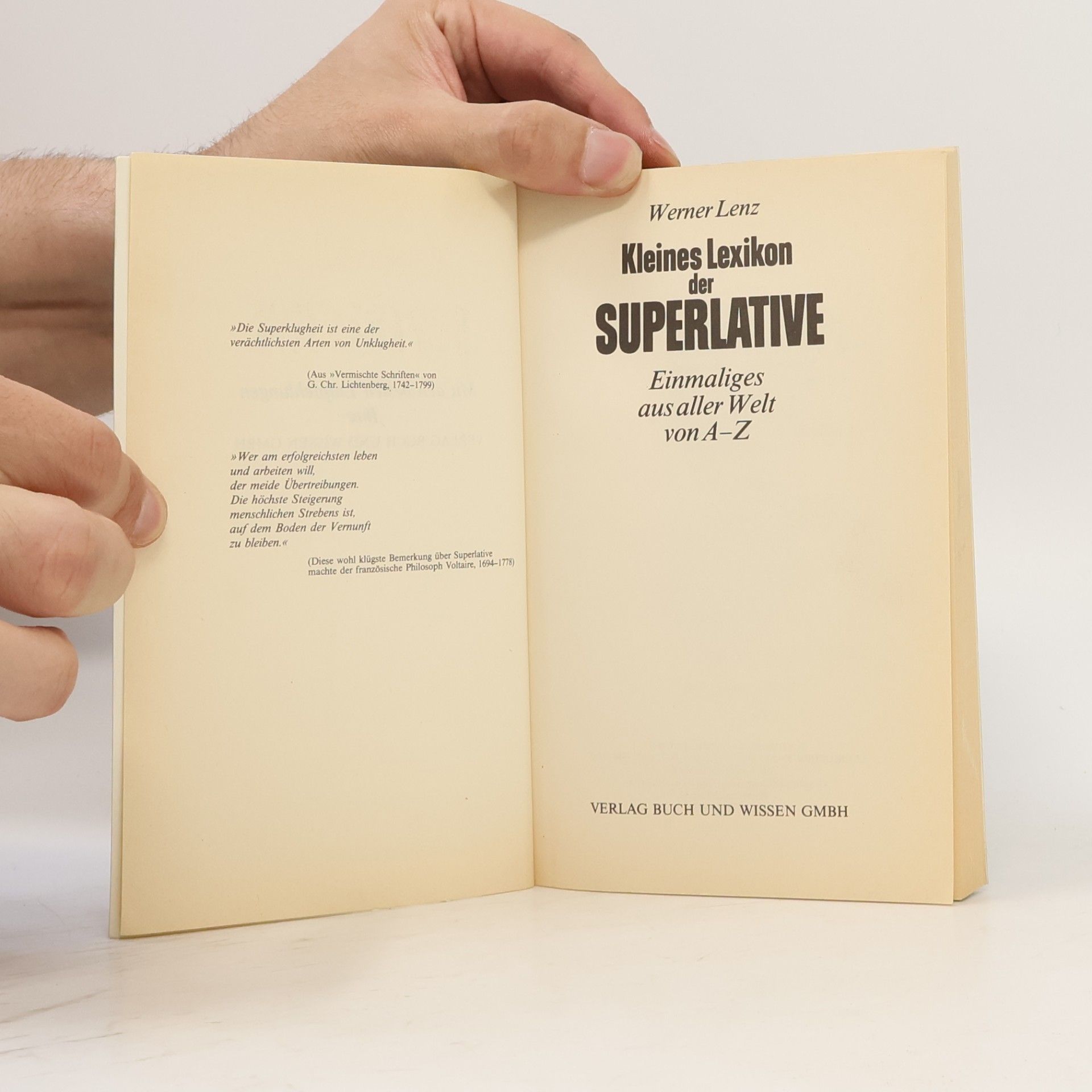 Werner Lenz Kleines Lexikon der Superlative