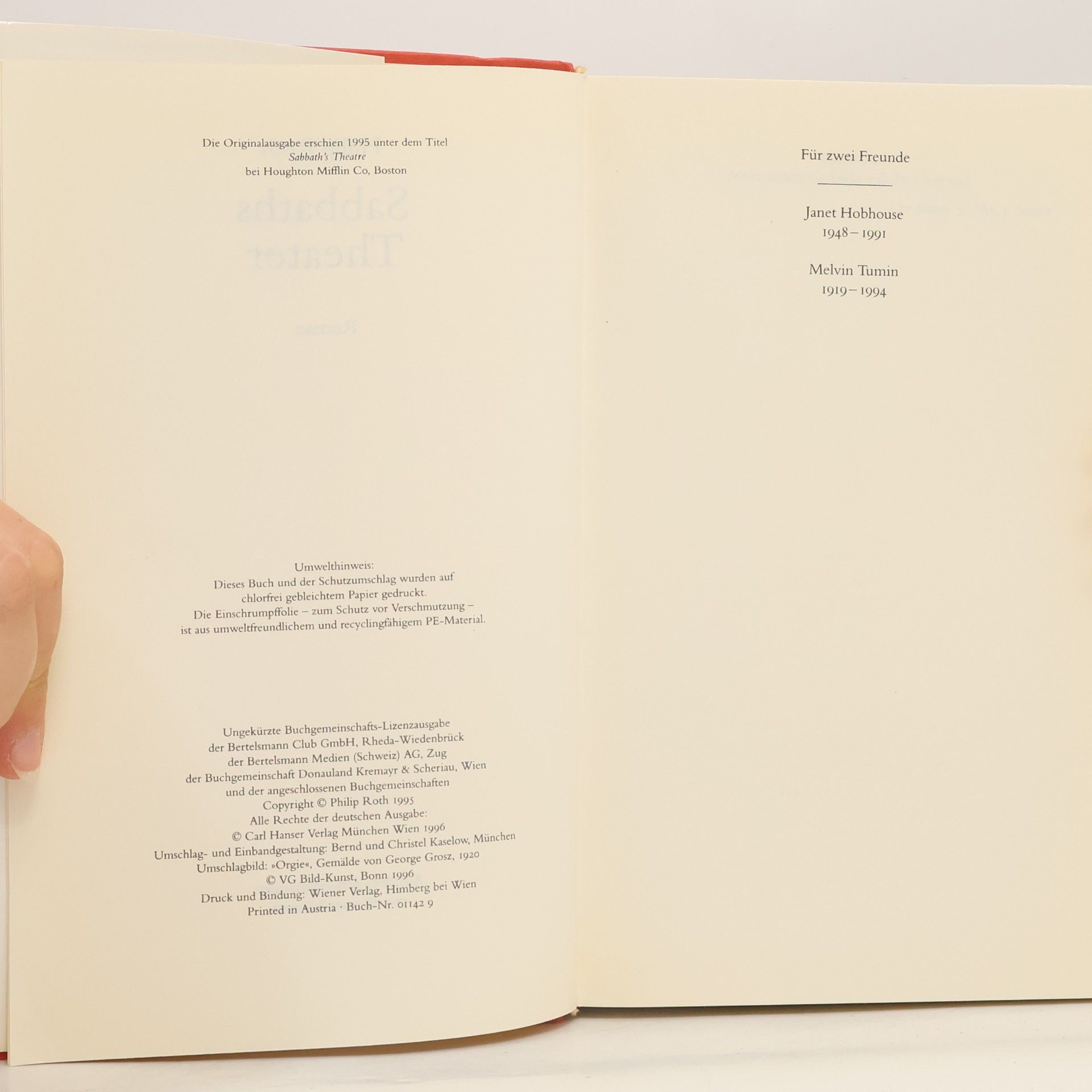 Philip Roth Sabbaths Theater