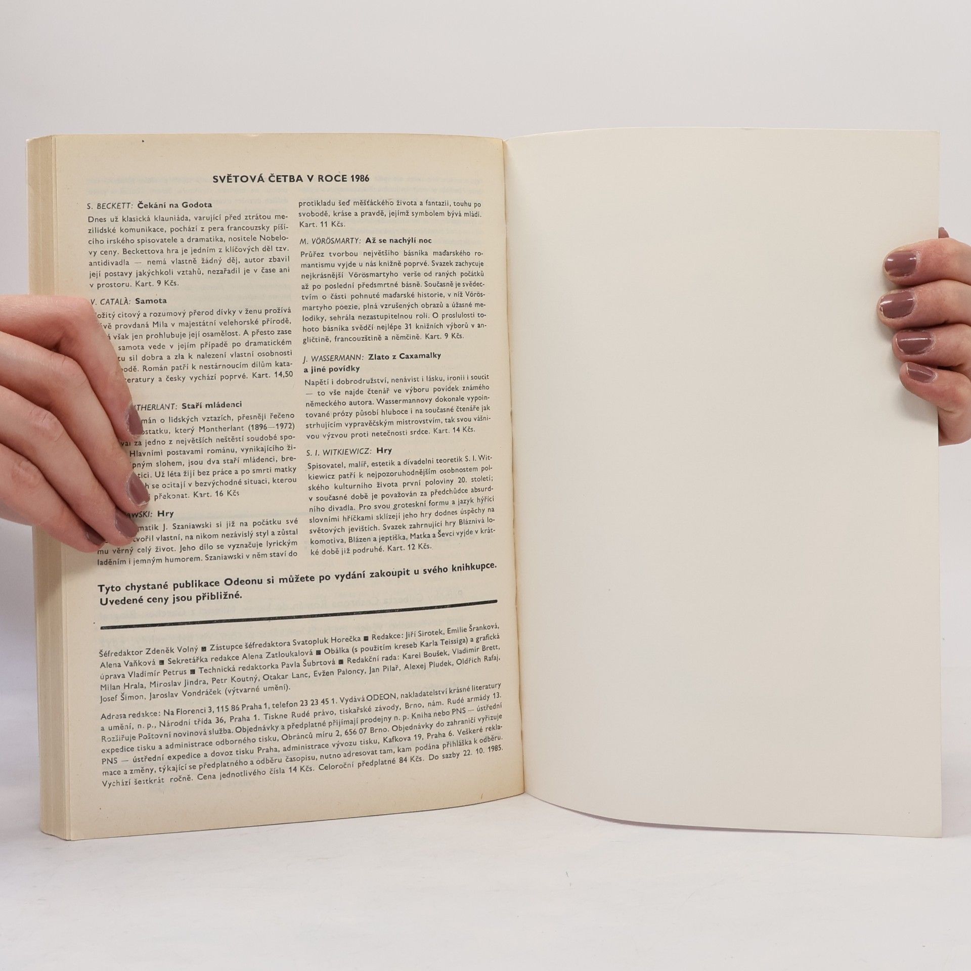 Autores varios Světová literatura 2/86