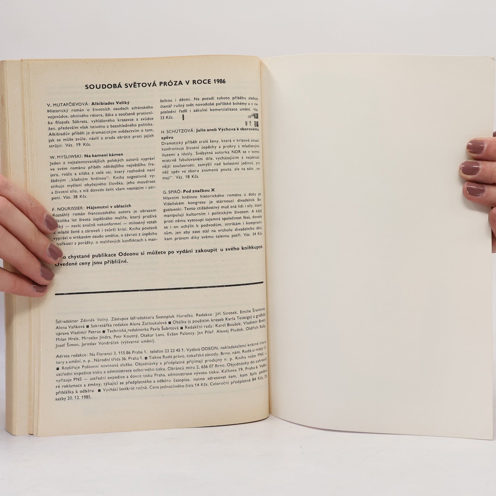 Autores varios Světová literatura 3/86