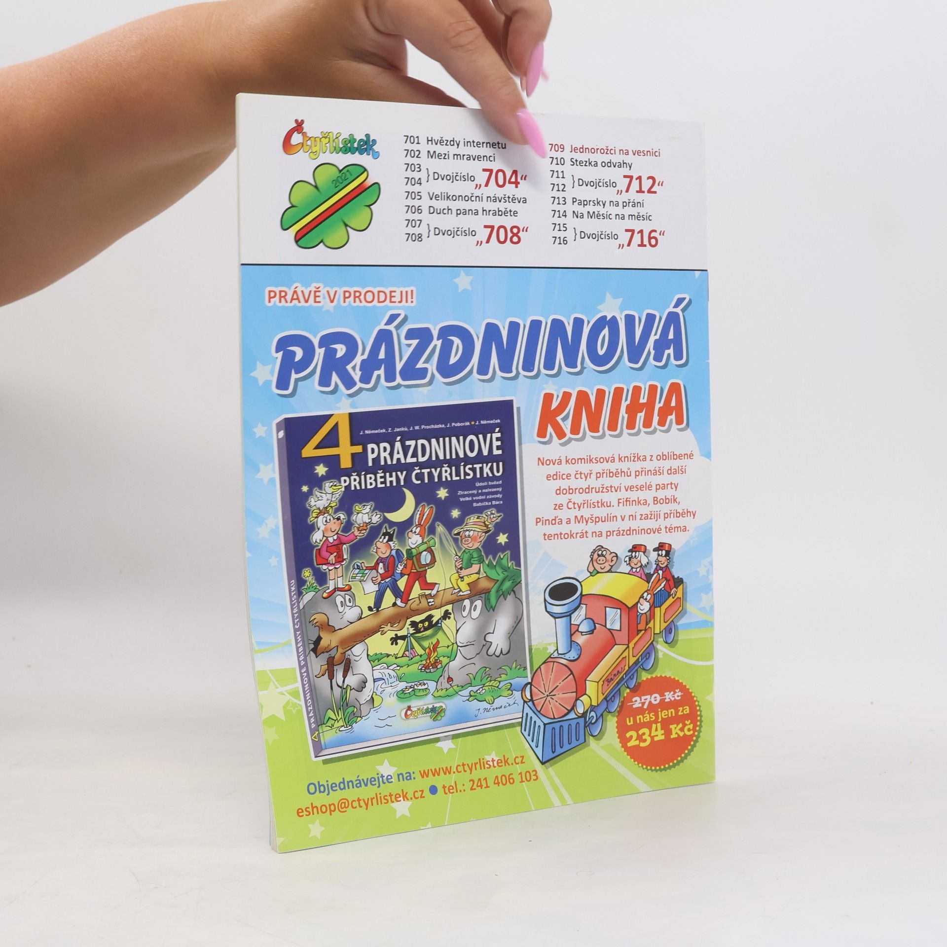 Jaroslav Němeček Čtyřlístek 709. 9/2021. Jednorožci na vesnici