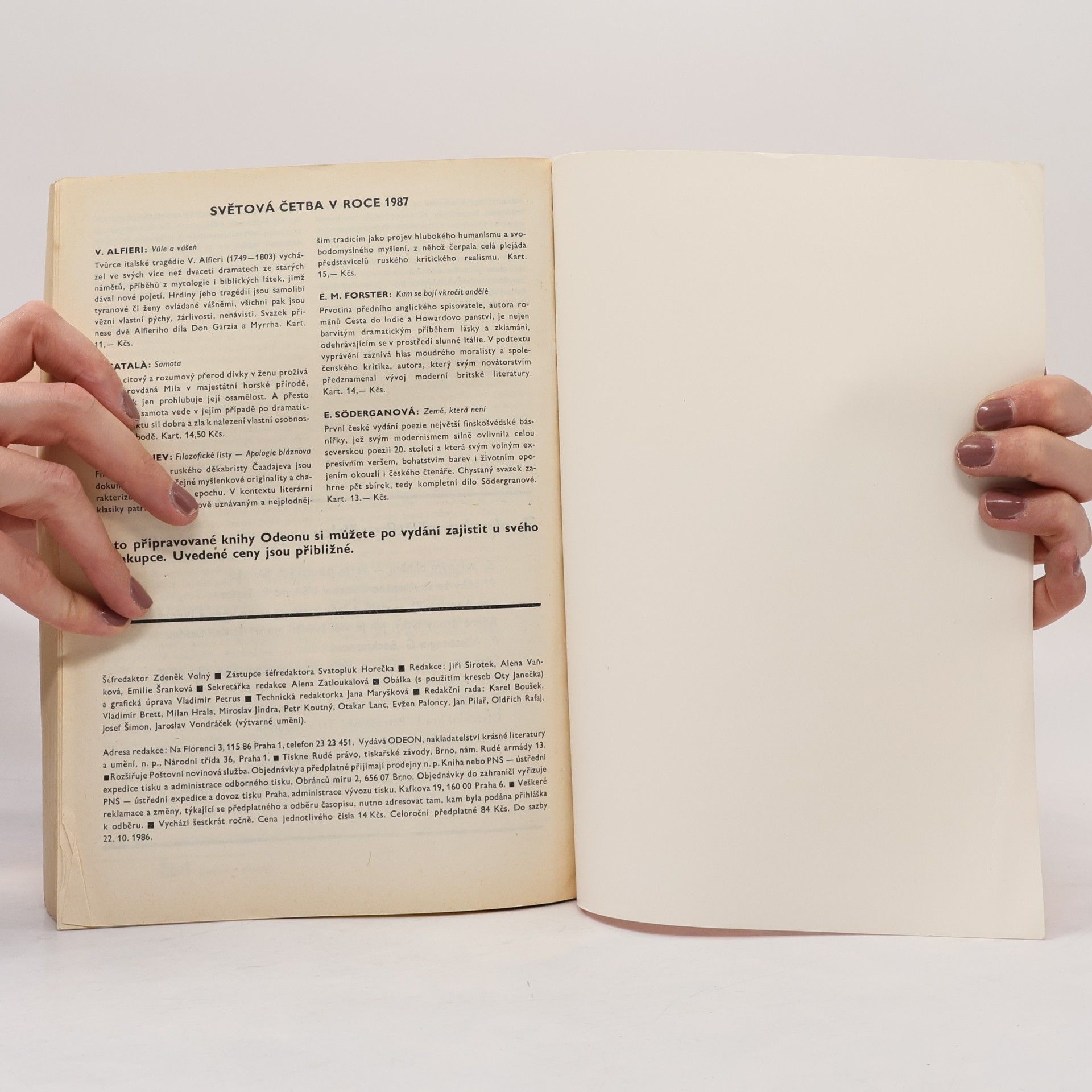 Kolektiv autorů Světová literatura 2/1987