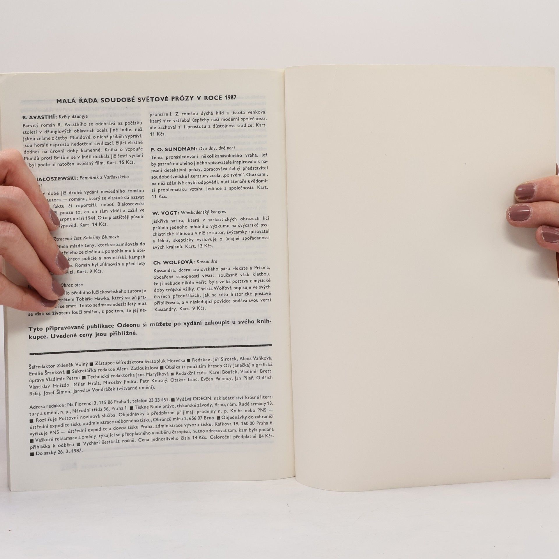 Autores varios Světová literatura 4/87