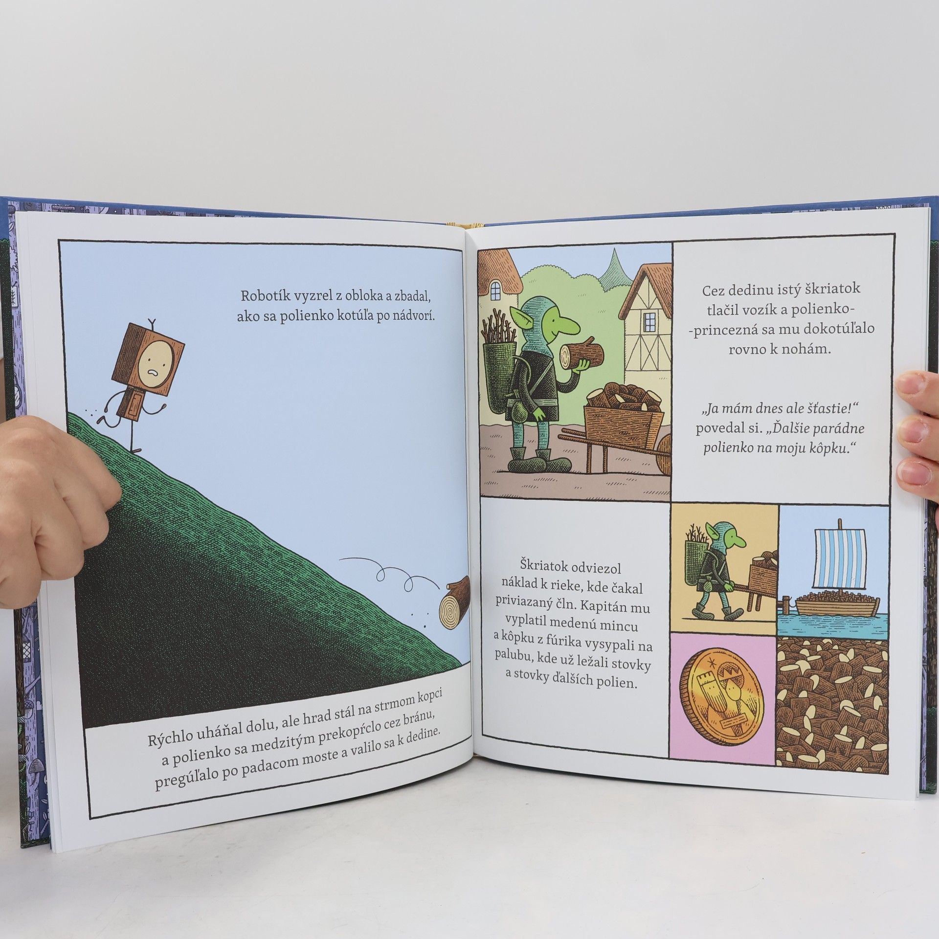 Tom Gauld Drevený robotík a polienková princezná