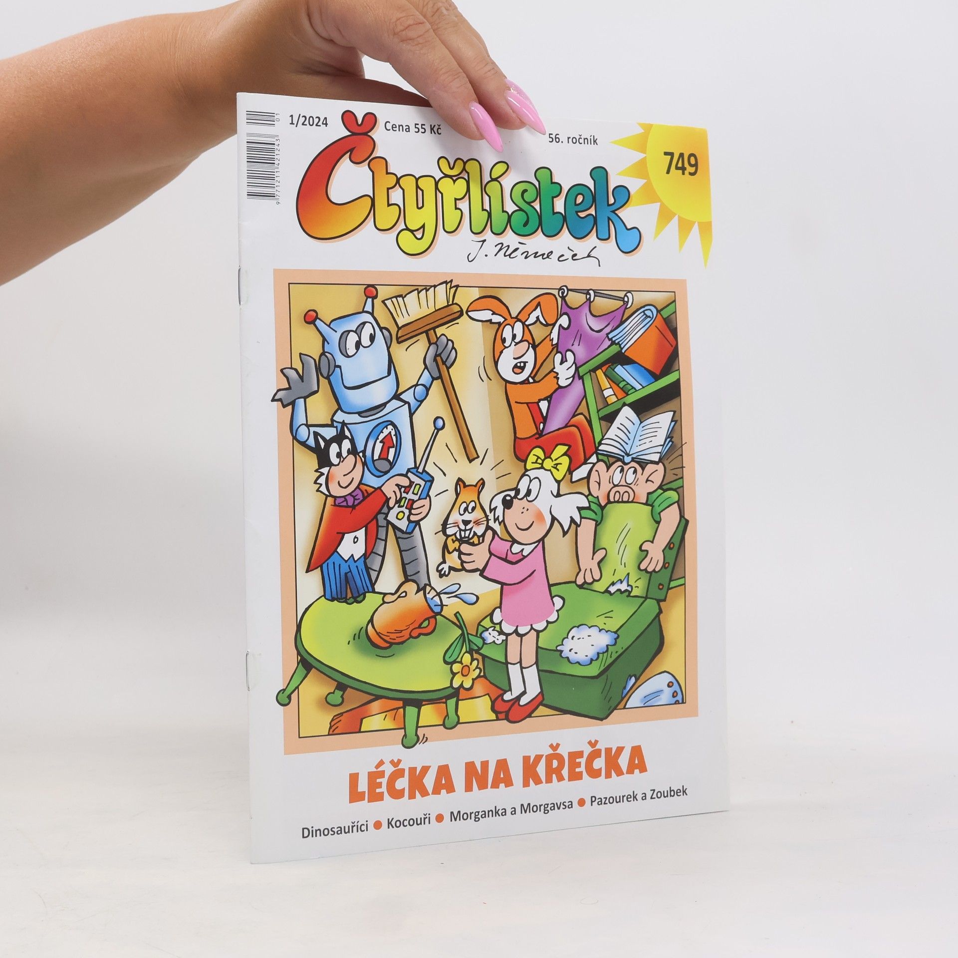 Auteurscollectief Čtyřlístek 749. 1/2024. Léčka na křečka