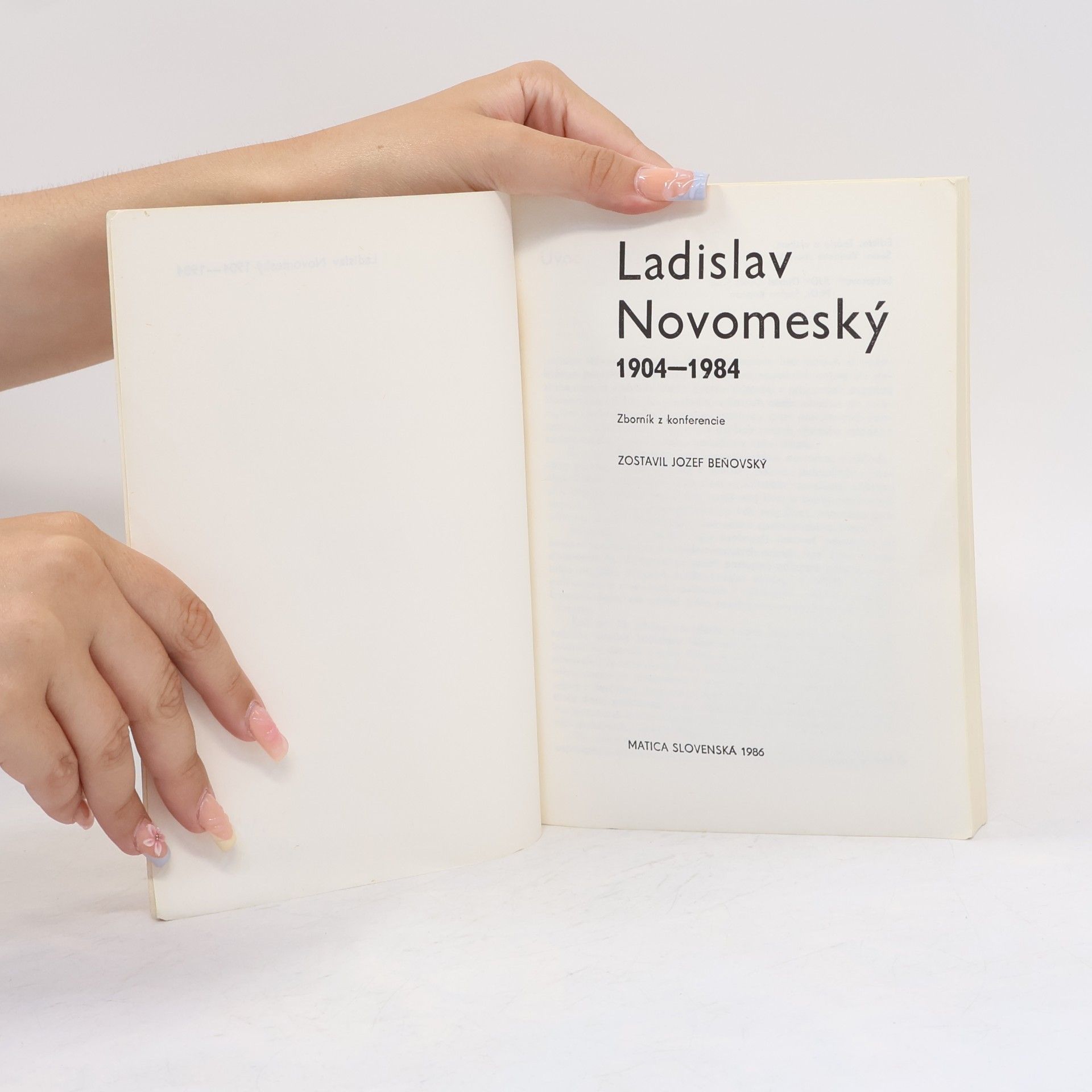 Beňovský Jozef Ladislav Novomeský 1904-1984, zborník z konferencie