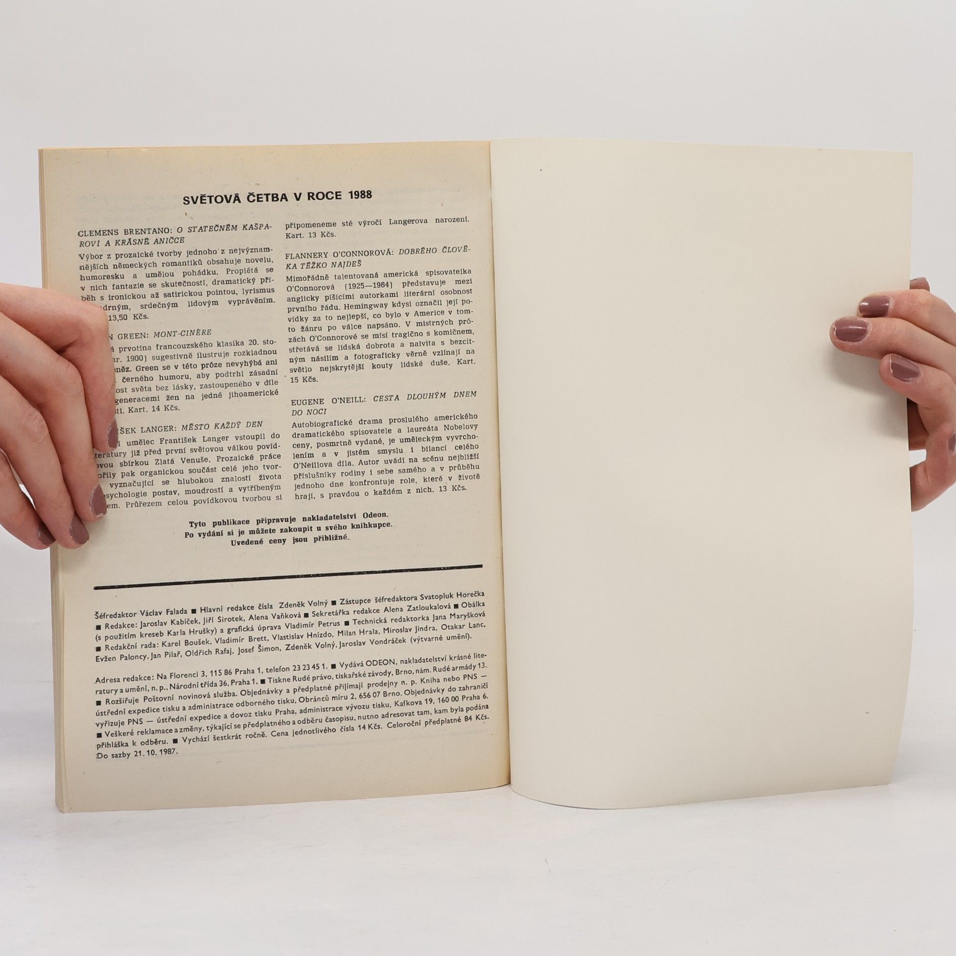 Autorenkollektiv Světová literatura 2/88