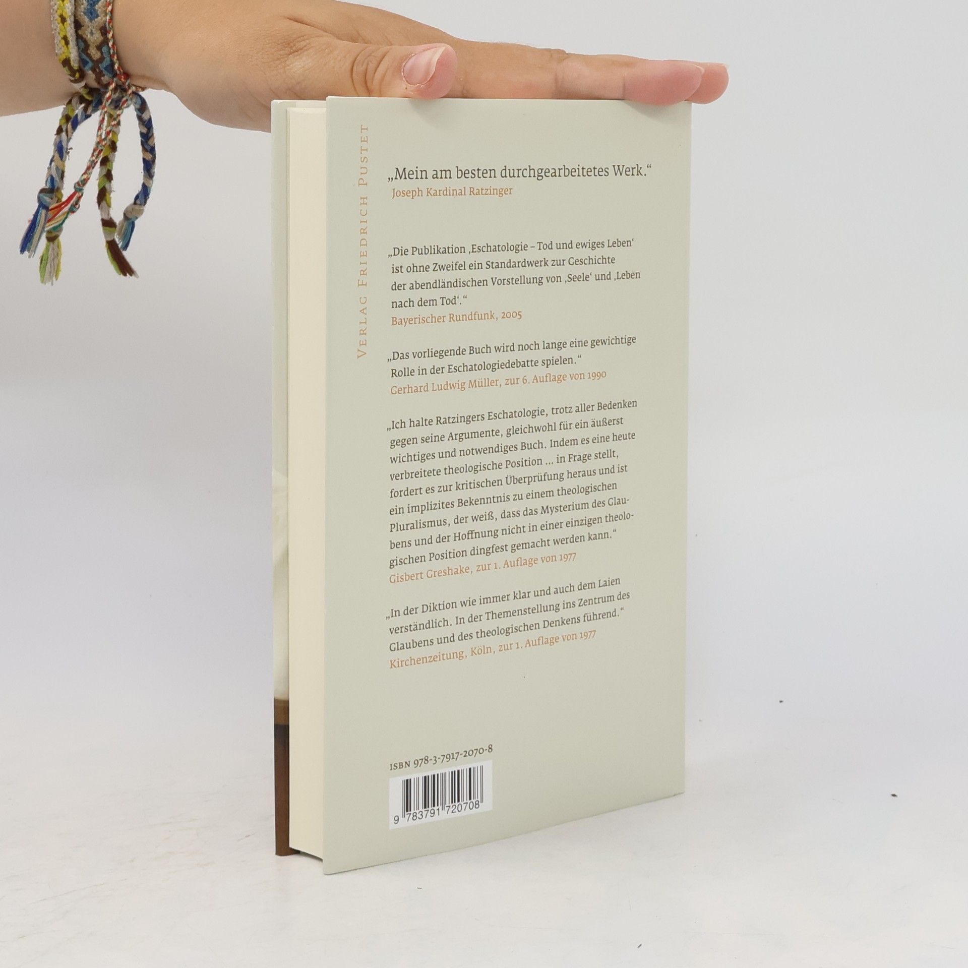 Joseph Ratzinger Eschatologie, Tod und ewiges Leben