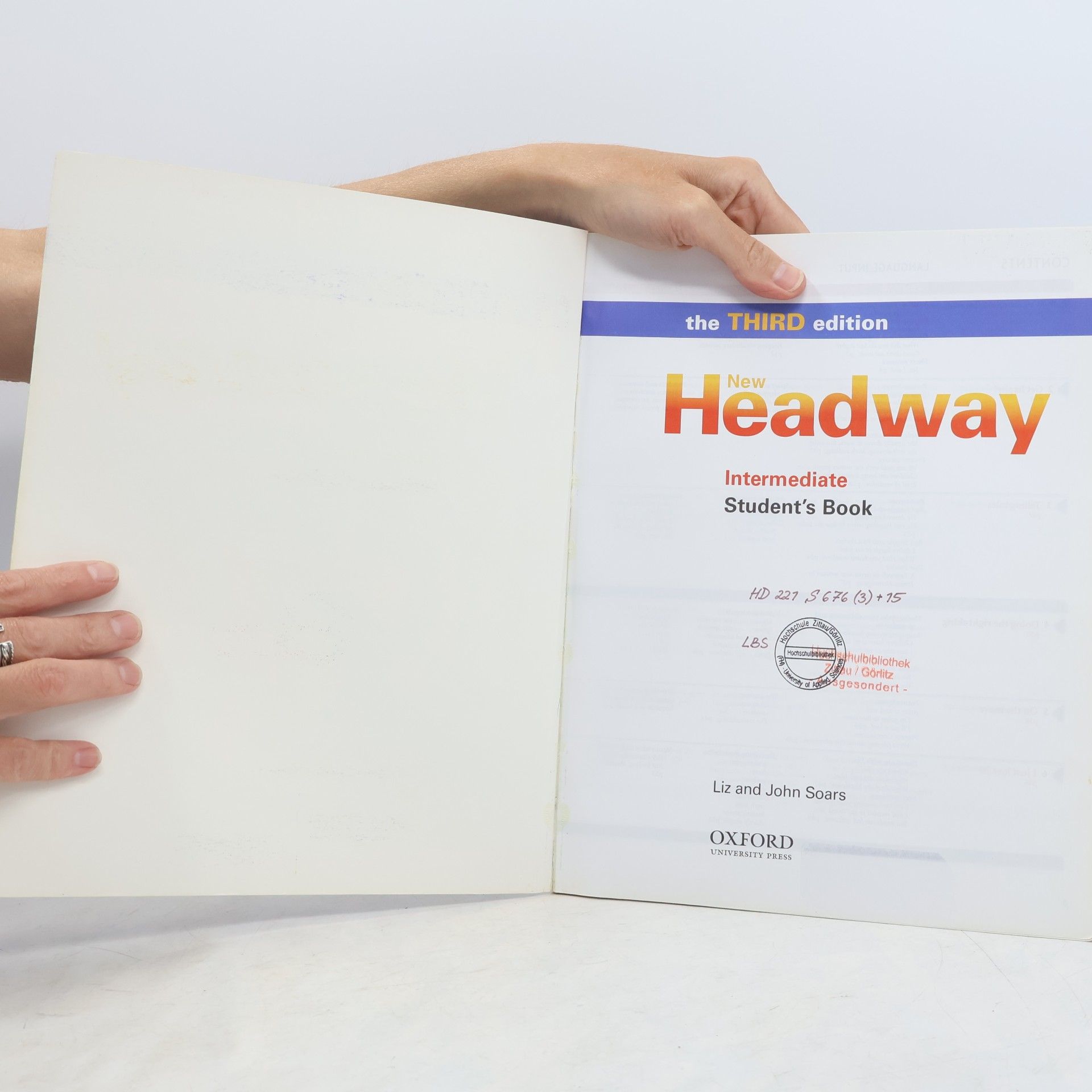 John Soars Student's Book, with English-German wordlists