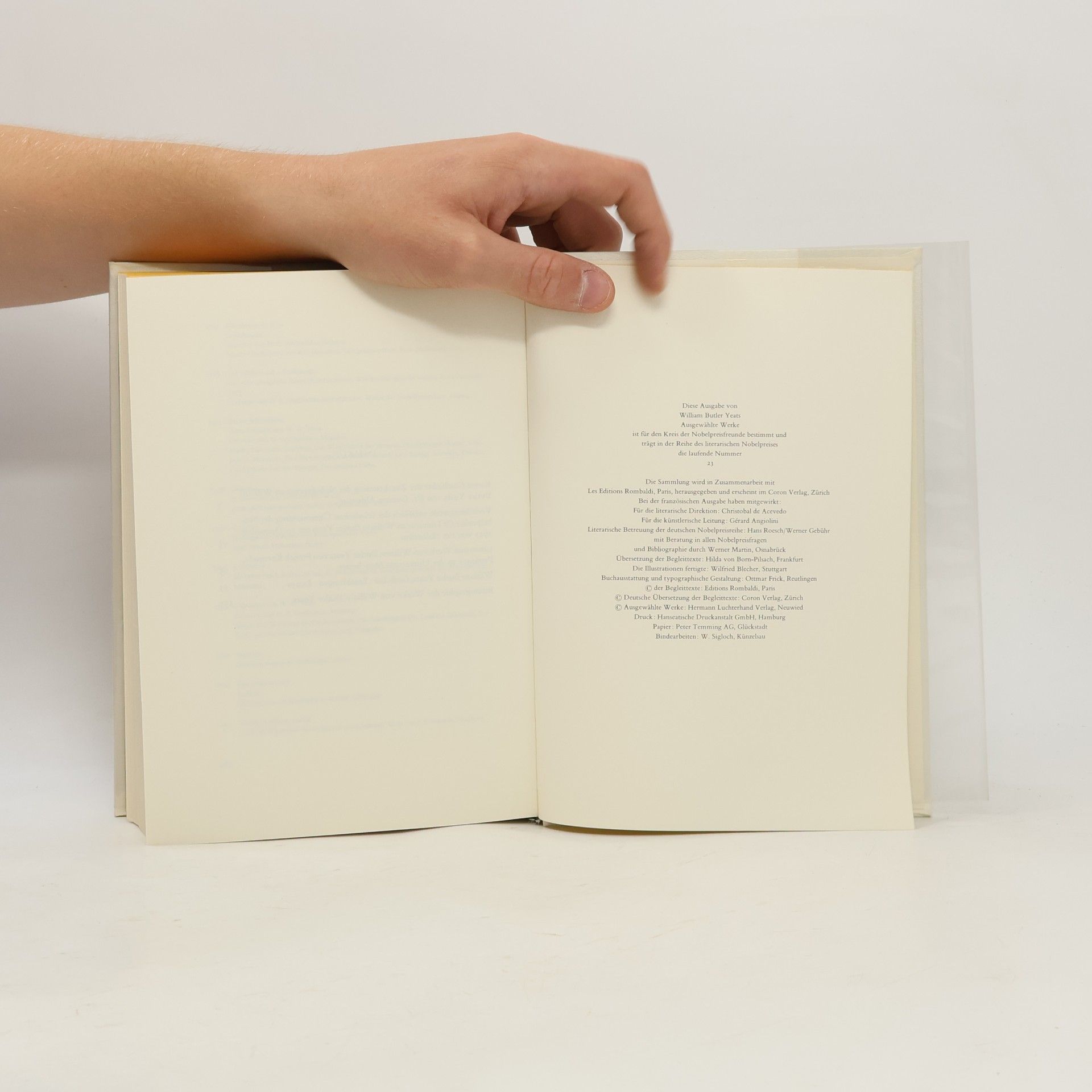 W. B. Yeats Ausgewählte Werke