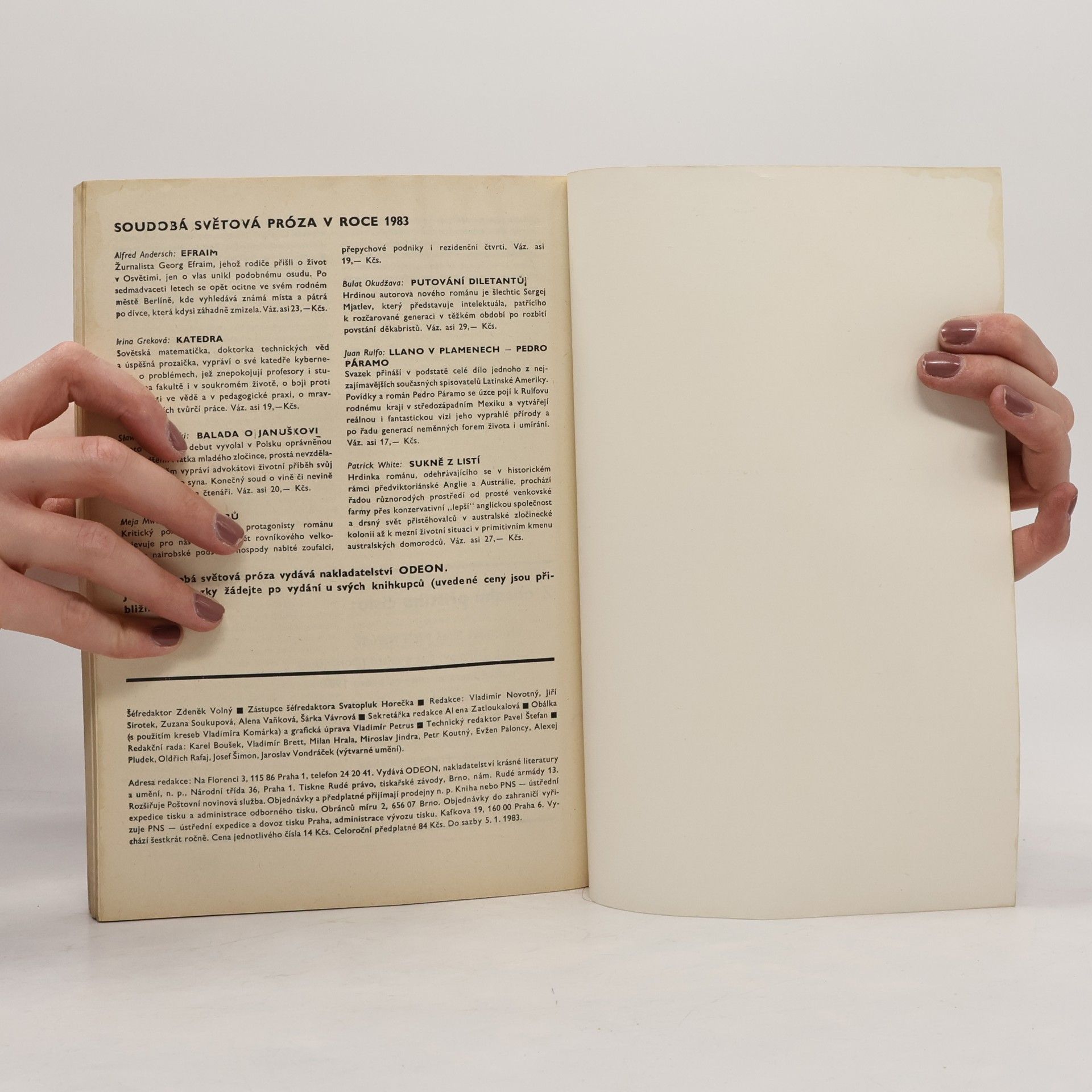 Autores varios Světová literatura 3/83