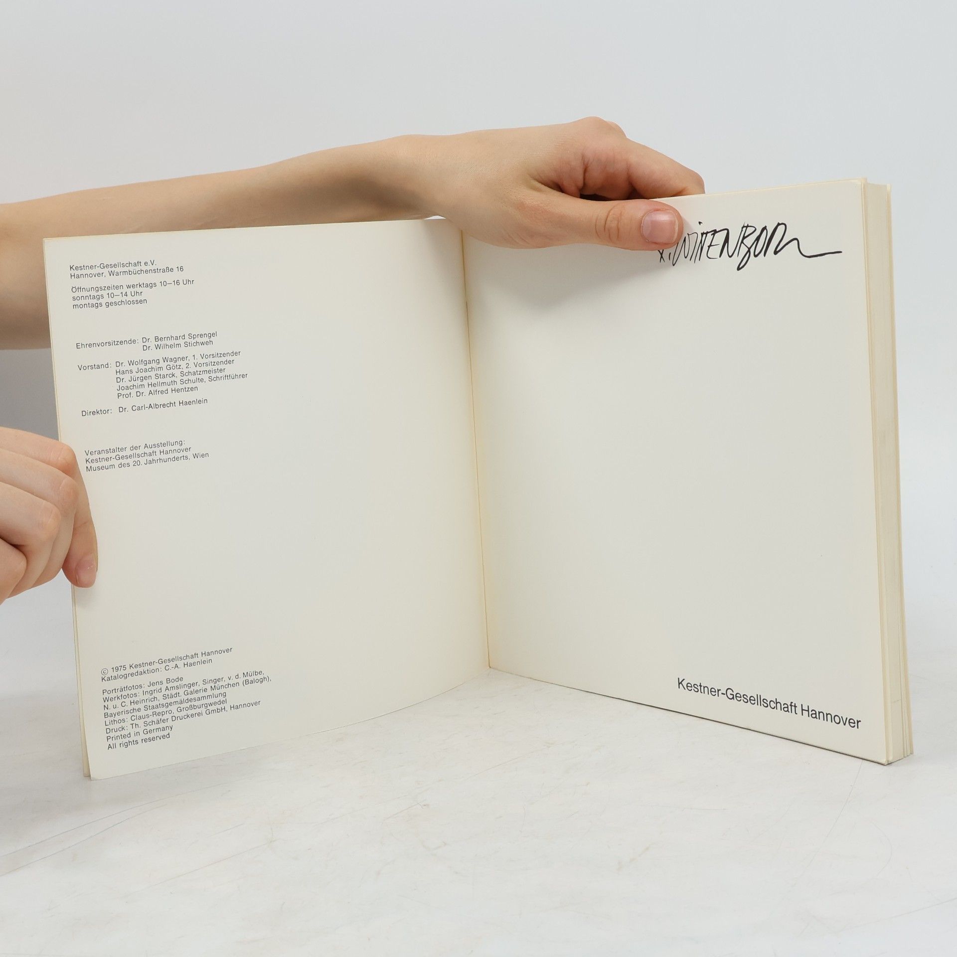 kolektiv Kestner-Gesellschaft Hannover 30. Mai bis 17. August 1975 Katalog 3/1975