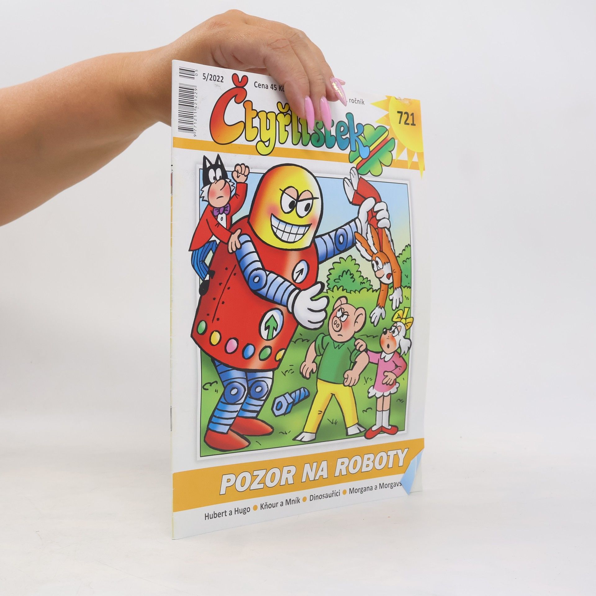 Various authors Čtyřlístek 5/2022 721. Pozor na roboty