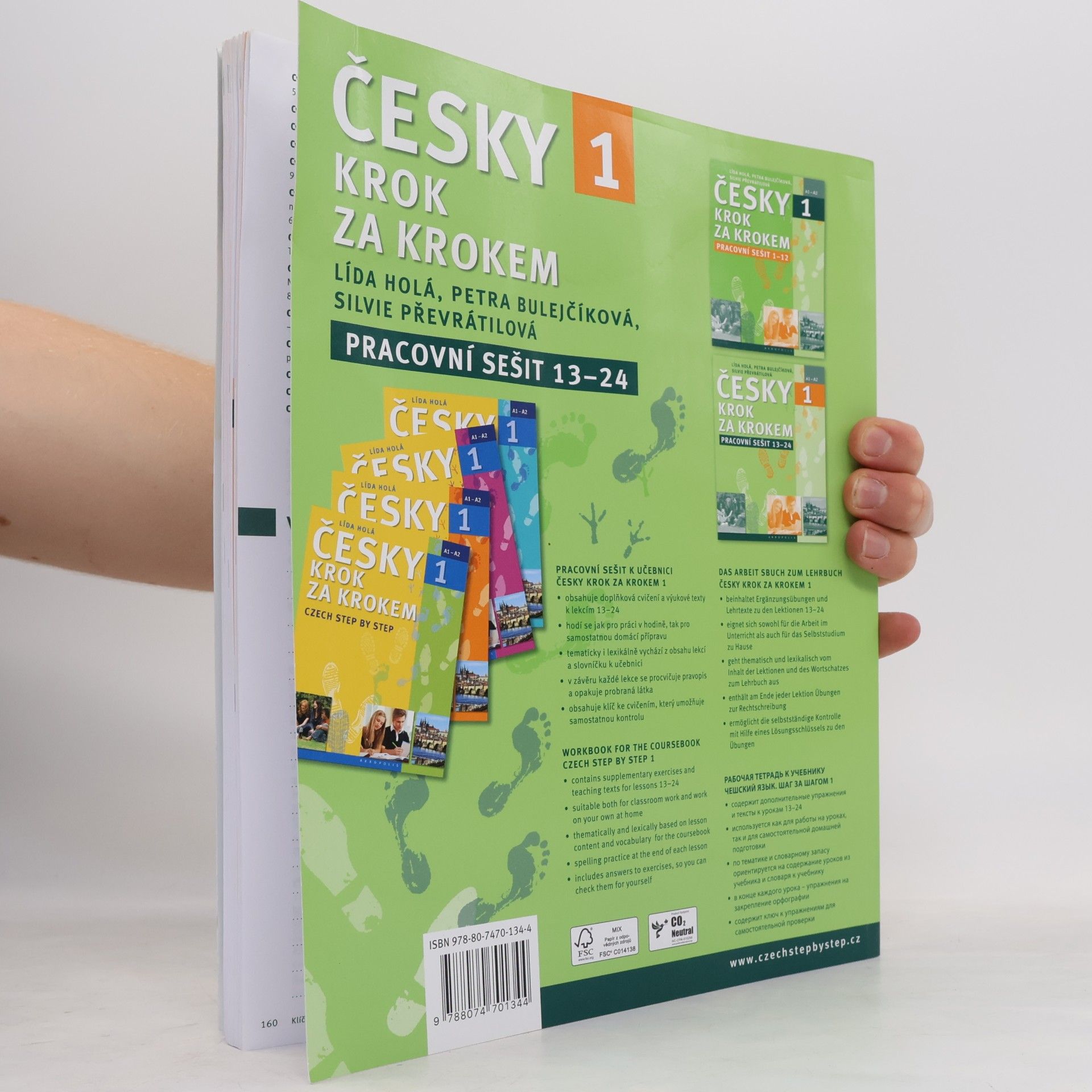 Lída Holá Česky krok za krokem 1. A1-A2. Pracovní sešit 13–24