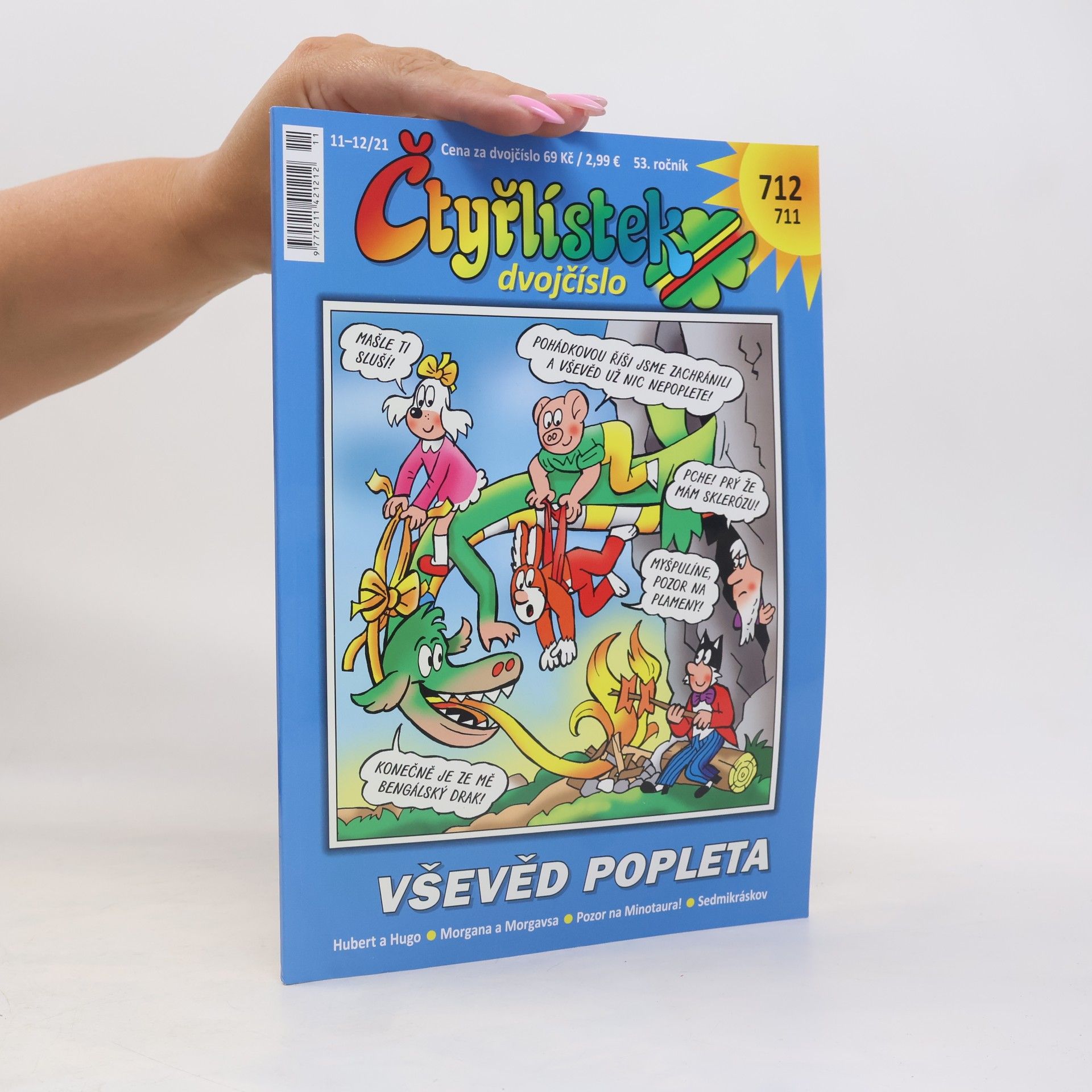 Kolektiv autorů Čtyřlístek dvojčíslo 11-12/2021 711-712. Vševěd popleta