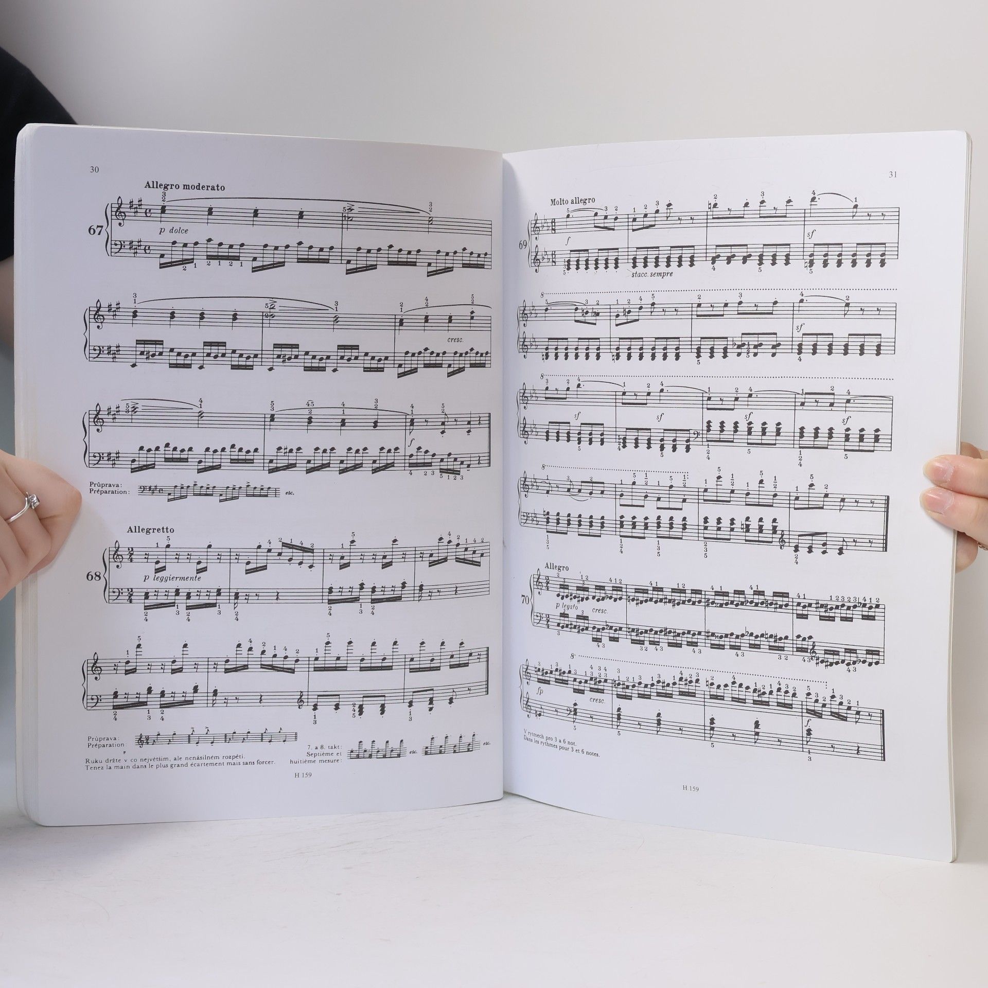 Carl Czerny 125 pasážových cvičení op. 261 : piano